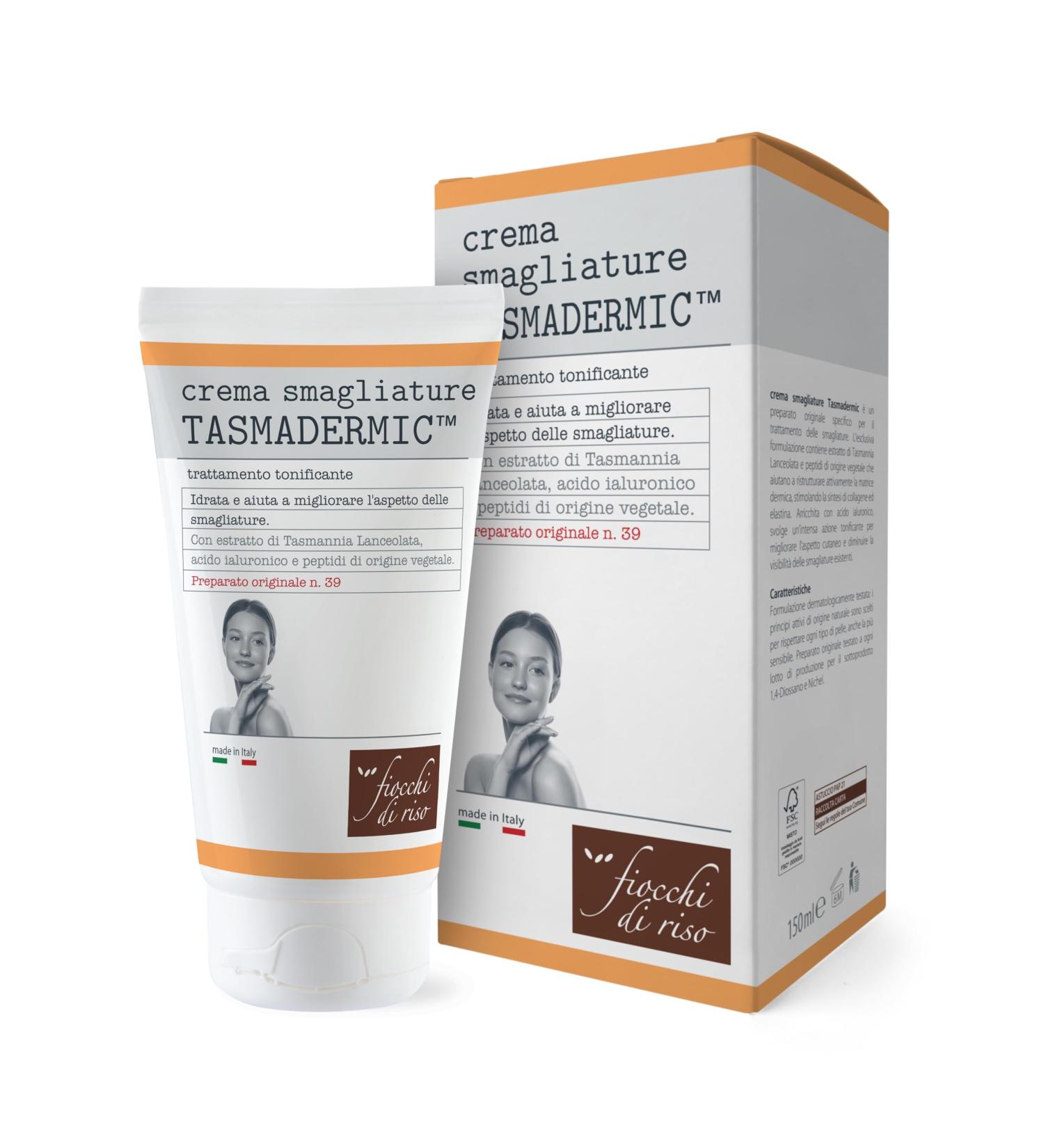  Fiocchi di riso Fiocchi di Riso - TASMADERMIC Stretch Mark Cream - 150 ml - Hair removal - Moisturizes and helps improve the appearance of stretch marks - Buy Online on GoSupps.com