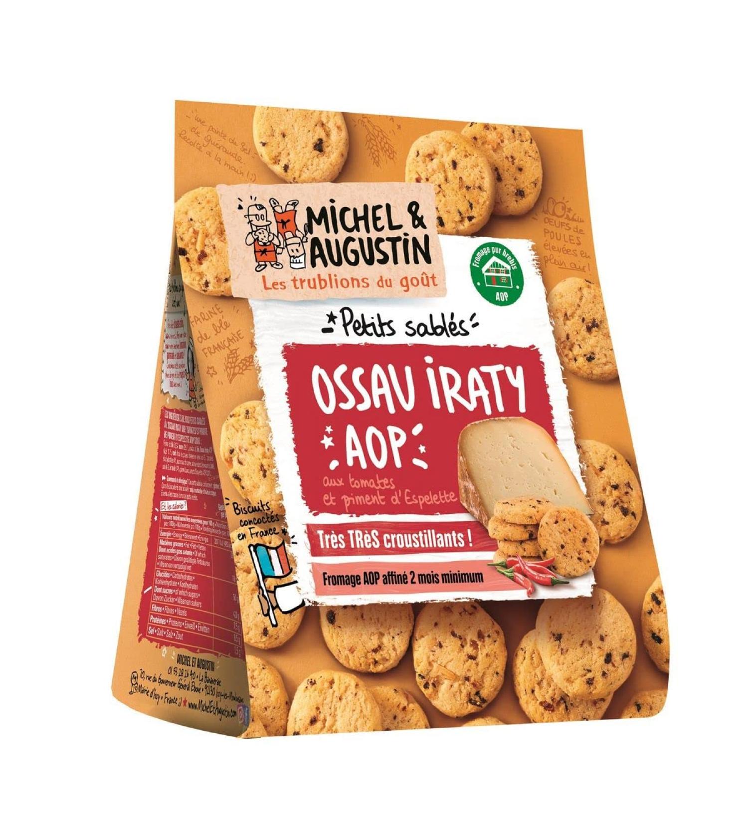 AUCHAN Pack of 3 units *** MICHEL ET AUGUSTIN Ossau-Iraty AOP tomato shortbread cookies