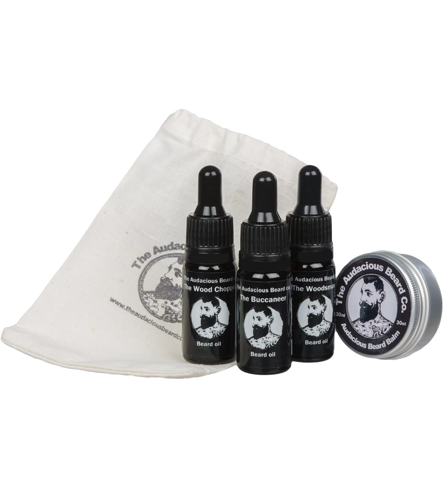 Beard Oils & Beard Balm Gift Set - The Audacious Beard Co - Buy Online on GoSupps.com