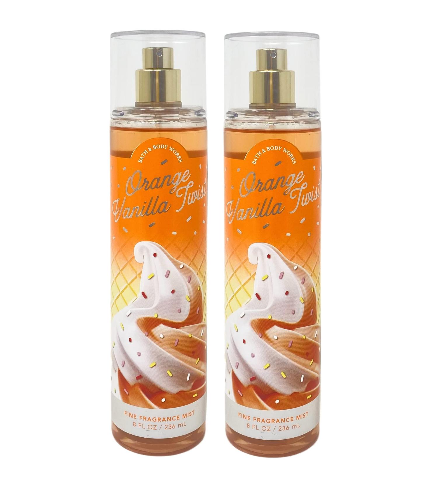 Bath & Body Works Orange Vanilla Twist 2 Pack - Fine Fragrance Mist Set - Full Size