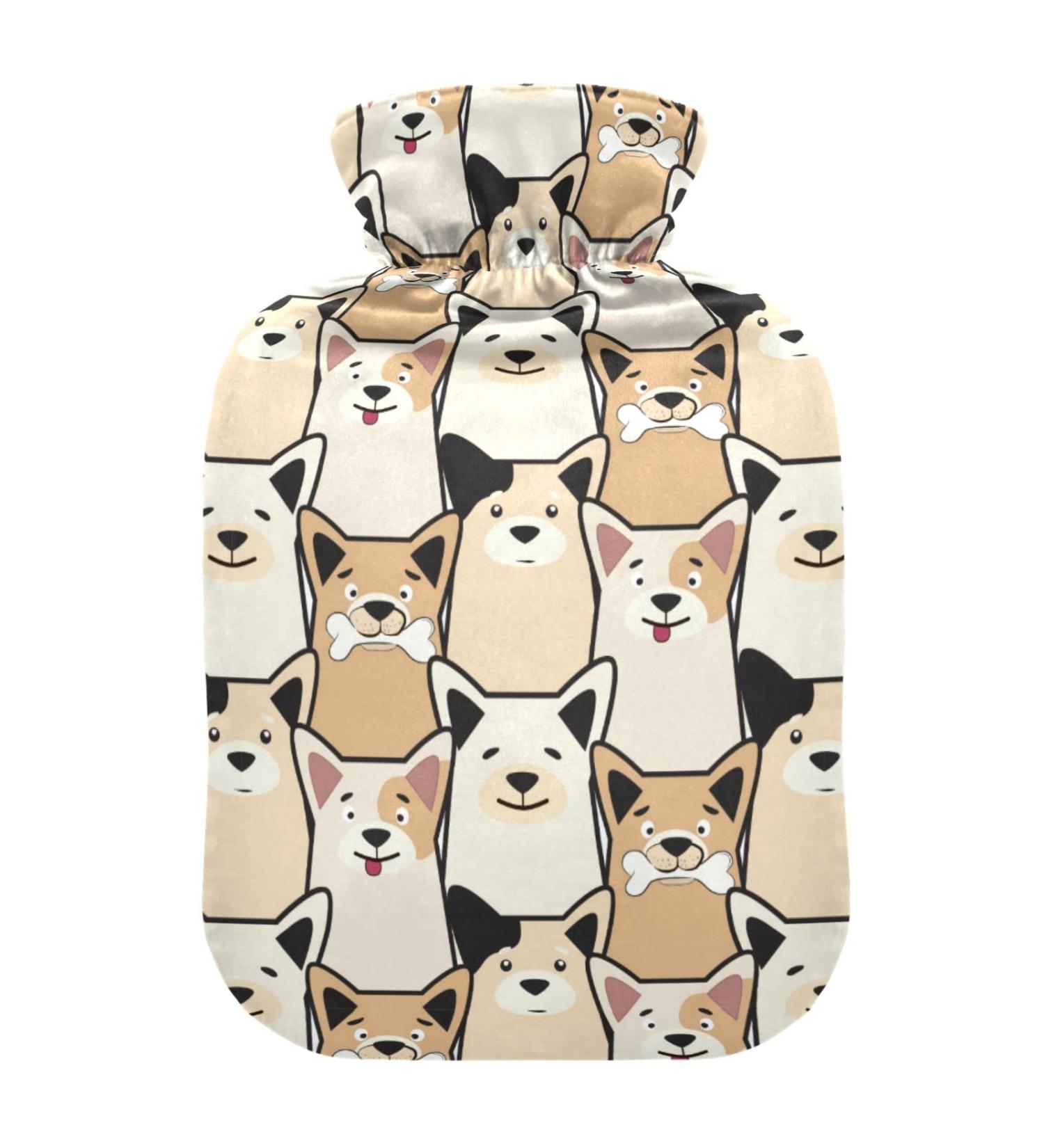 Buy Dog Hot Water Bottles with Cover - 2L for Pain Relief Cramps & Bed Warmer | International Shipping - Buy Online on GoSupps.com