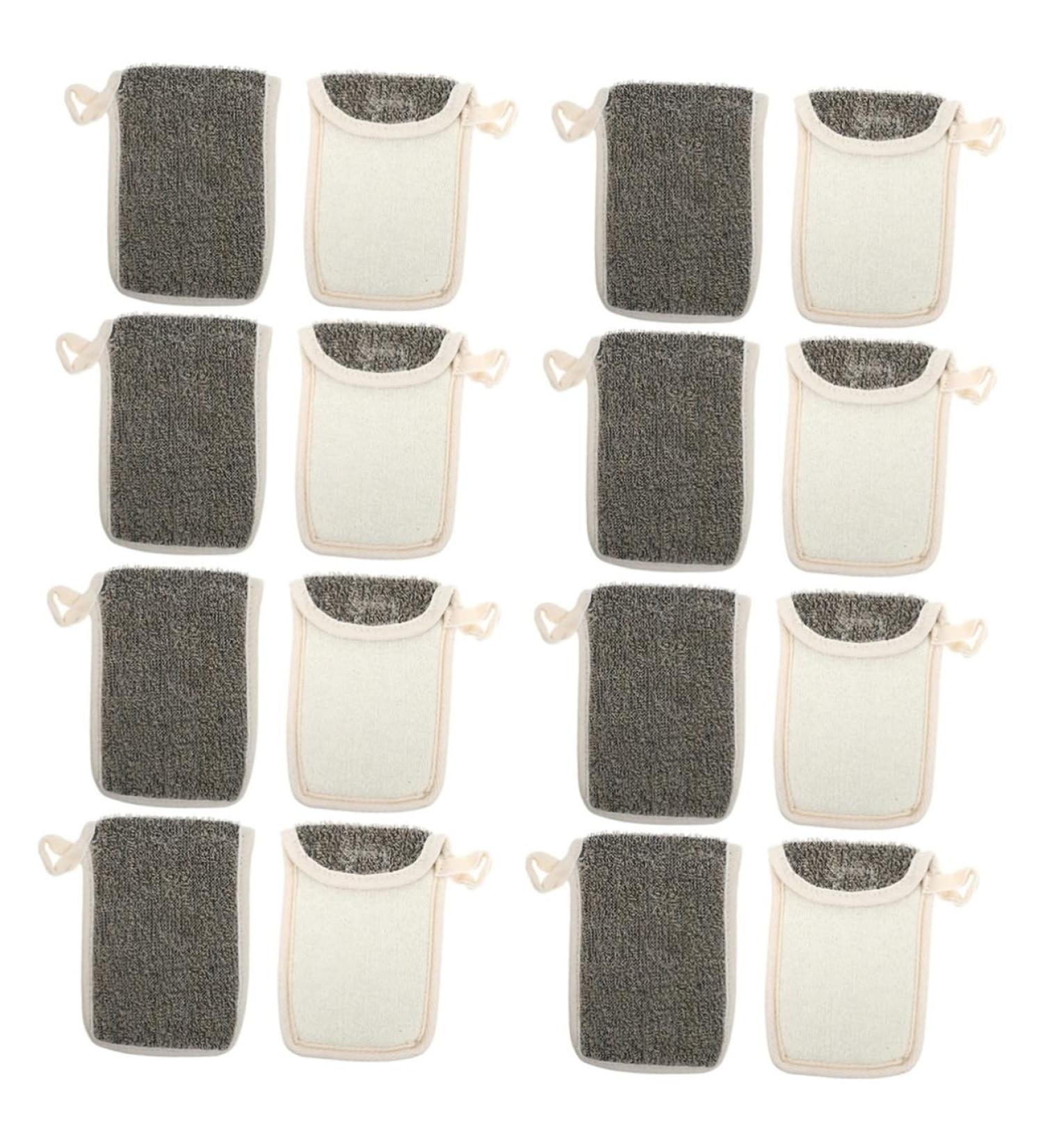 Baluue 16 Pcs Black Linen Soap Bag Soap Saver Soap Exfoliating Body Bar Soap Foaming Soap Foam Soap Flax - Buy Online on GoSupps.com