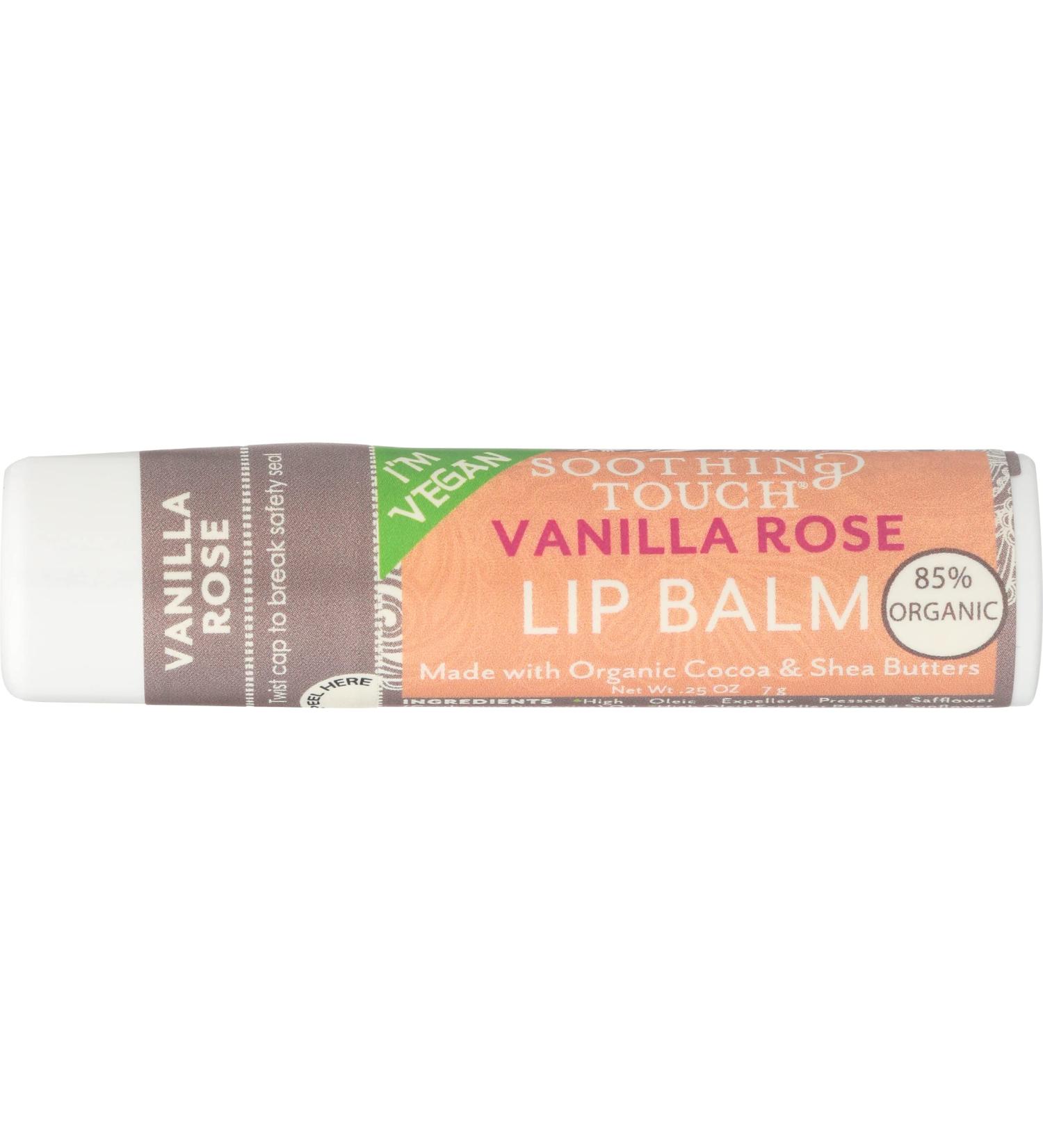Soothing Touch Lip Balm Vanilla Rose - 0.25 oz | Moisturizing & Soothing Lip Care - Buy Online on GoSupps.com