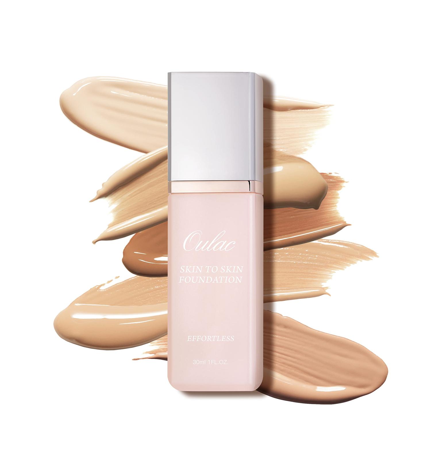Oulac Clean Foundation Makeup - Water-resistant, Long-lasting, Vegan Formula - Rosy Ivory (02) 30ml - Buy Online on GoSupps.com