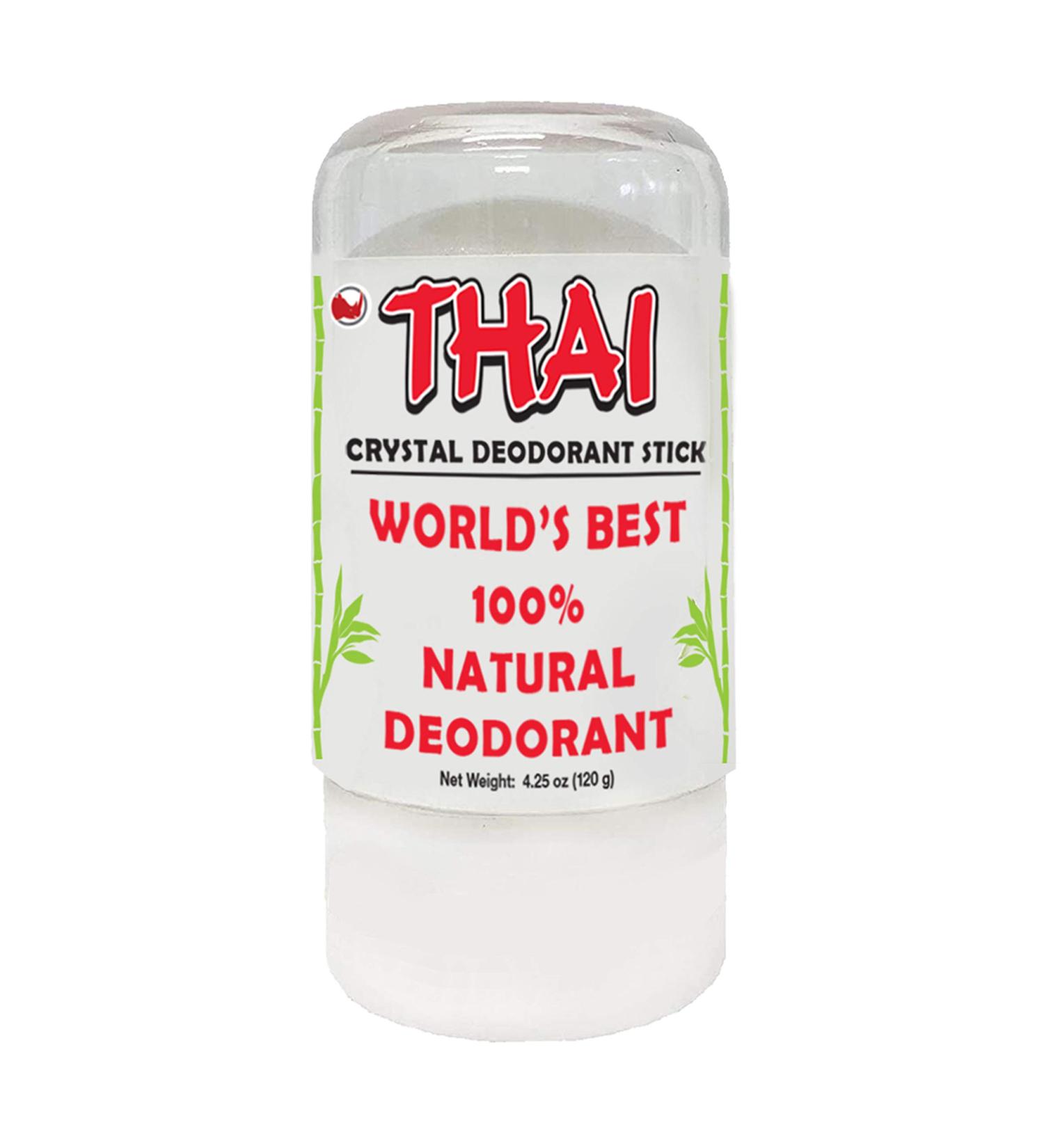 Buy Thai Crystal Deodorant Stone - Natural Unscented Aluminum-Free Deo Stick for Women Men & Teens - 4.25 Oz - Buy Online on GoSupps.com