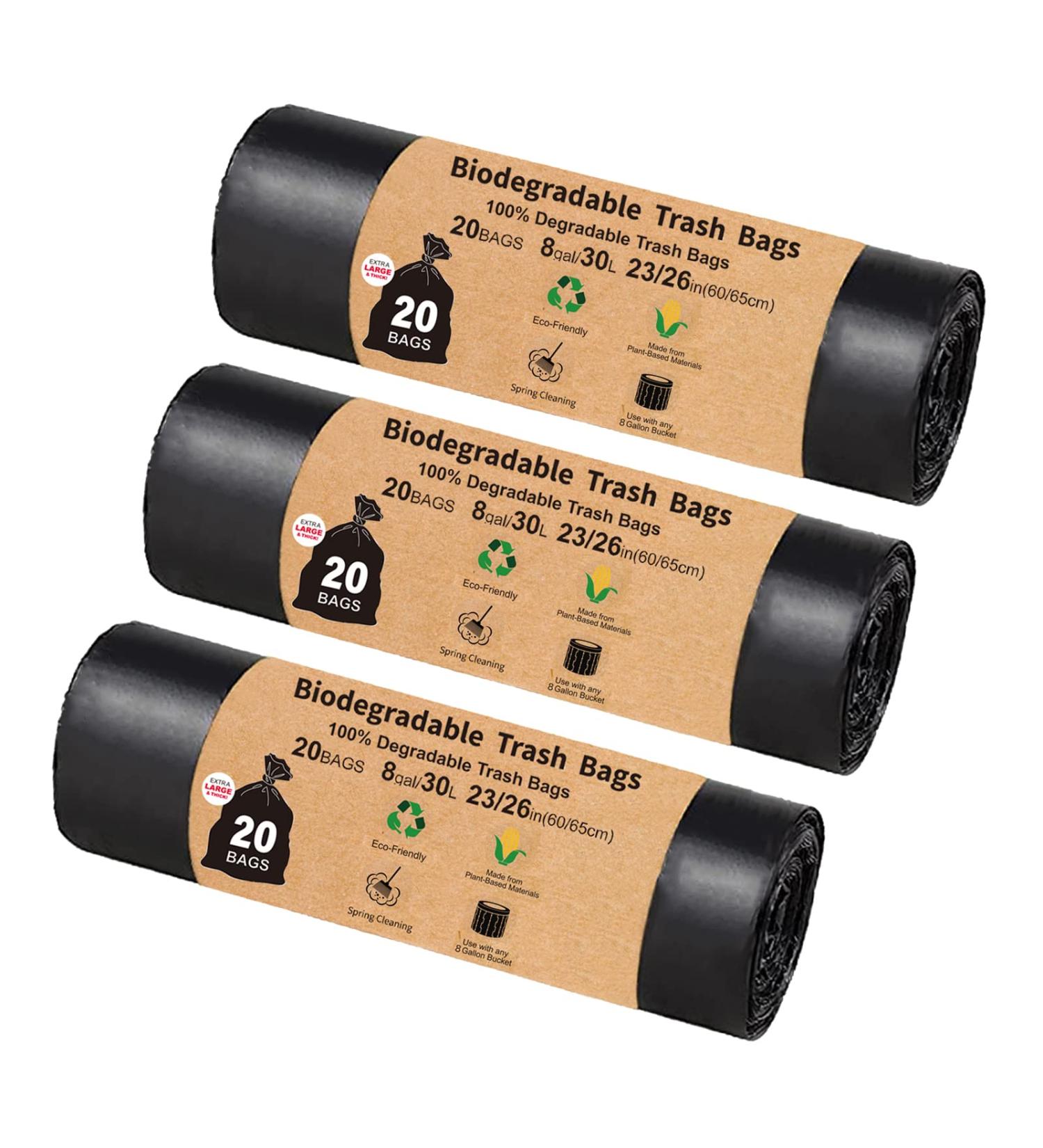 Portable Toilet Bags for Camping - 60 Count | 8 Gallon Compostable Replacement Bags for Outdoors, Boating, Car Travel | Long Trip Essentials - Buy Online on GoSupps.com