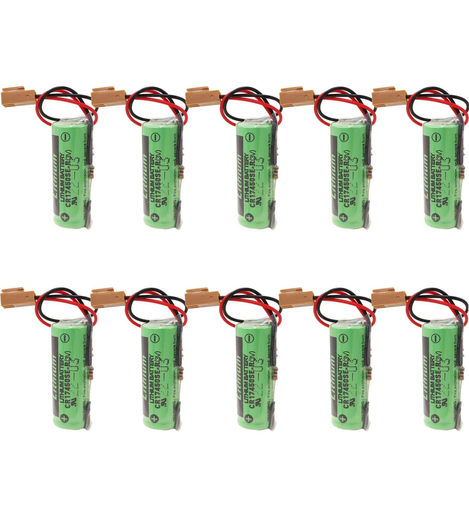 Buy 10Pcs CR17450SE-R (3V) PLC Battery with Resistance for SANYO & FANUC A98L-0031-0012 - International Shipping Available - Buy Online on GoSupps.com