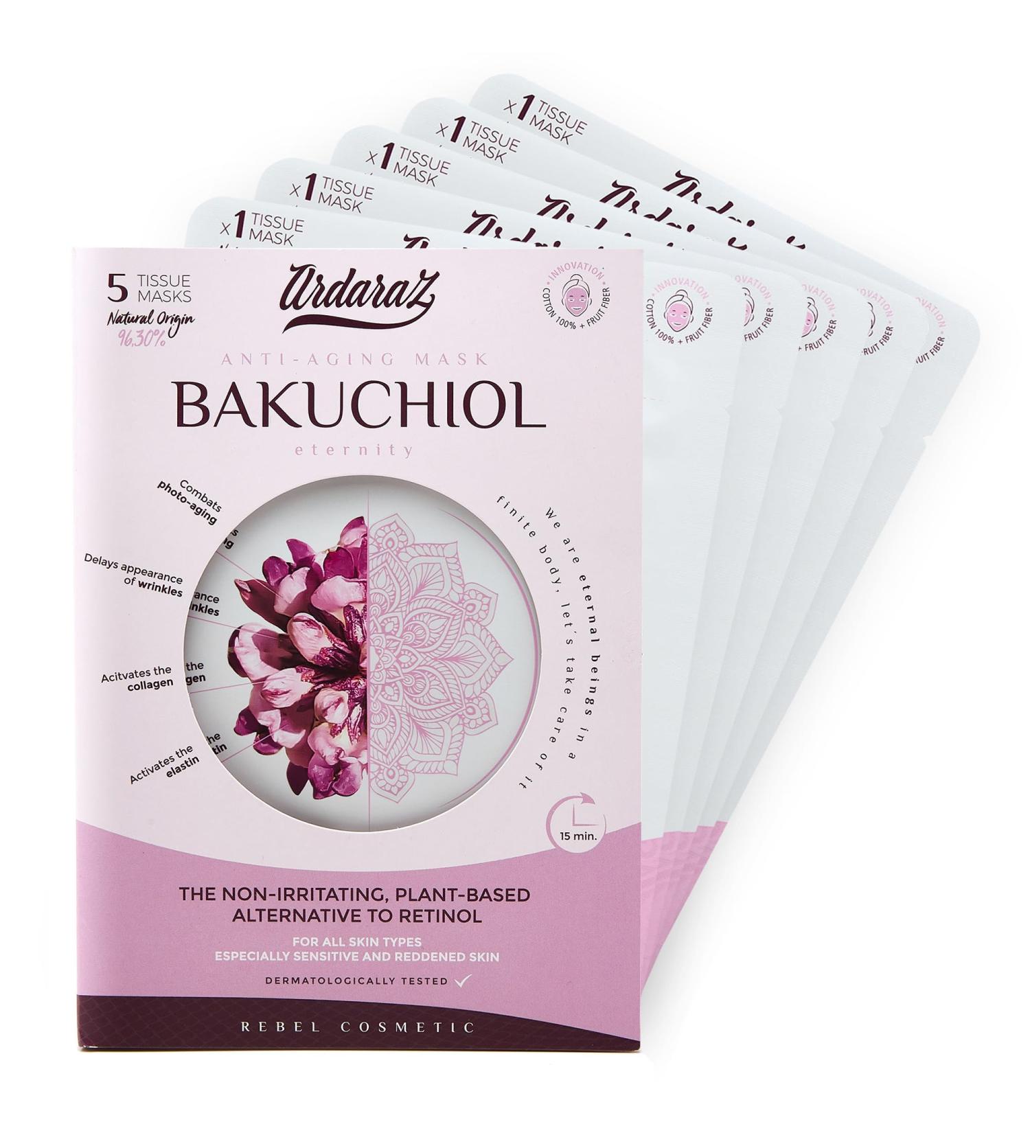 Ardaraz Anti-Folding & Moisture Face Masks - 5-Pack with Bakuchiol | Deep Hydration & Immediate Results | International Shipping Available - Buy Online on GoSupps.com