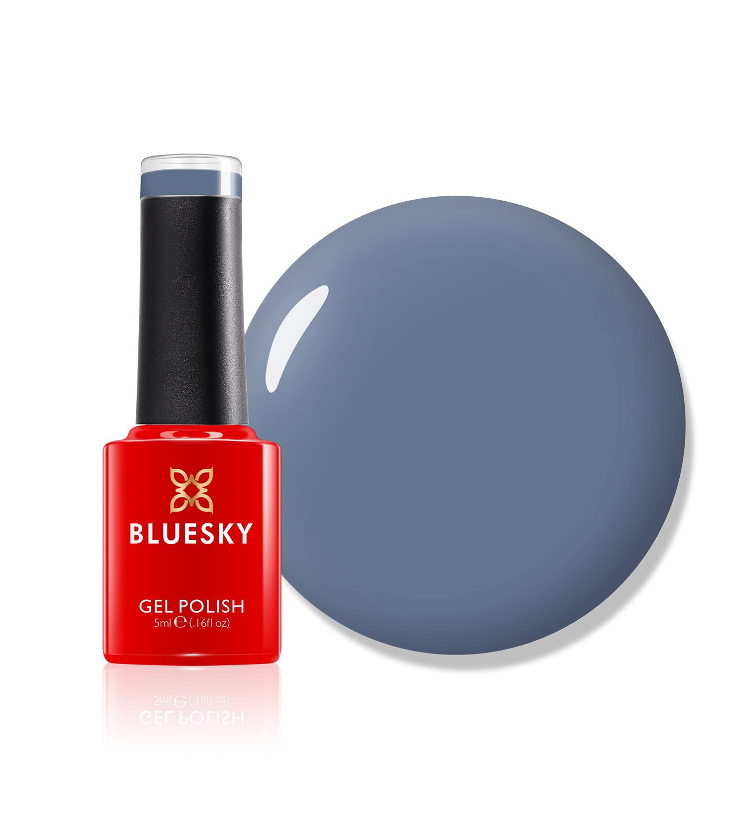 Bluesky Gel Nail Polish Grey Shadow Mini 63927 Blue Grey Long Lasting Chip Resistant 5ml (Requires Drying Under UV LED Lamp) - Buy Online on GoSupps.com