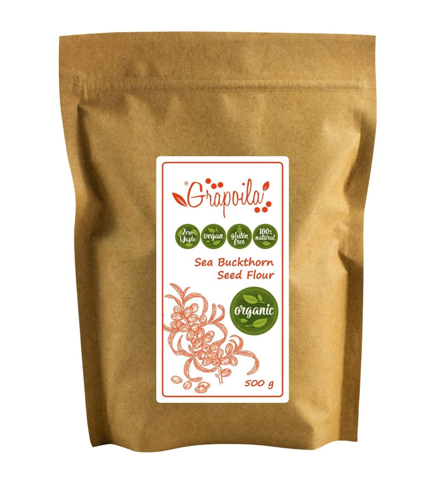 Organic Sea Buckthorn Powder 500g - Raw & Natural Healthy Superfood - Buy Online on GoSupps.com