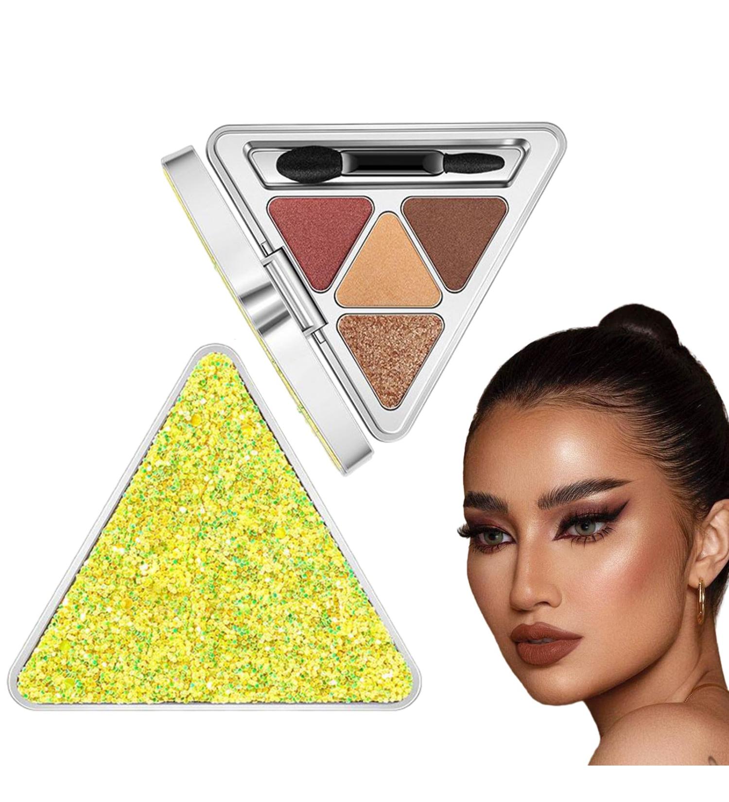 Eyeshadow Palette For Brown Eyes 4 Colors Glitter Makeup Palette Professional Eye Shades Cosmetics - Waterproof Pigment Eye Shadow Pallete Glitter Makeup Palette Colorful Eyeshadow Palette Kagrote F402#orange - Buy Online on GoSupps.com