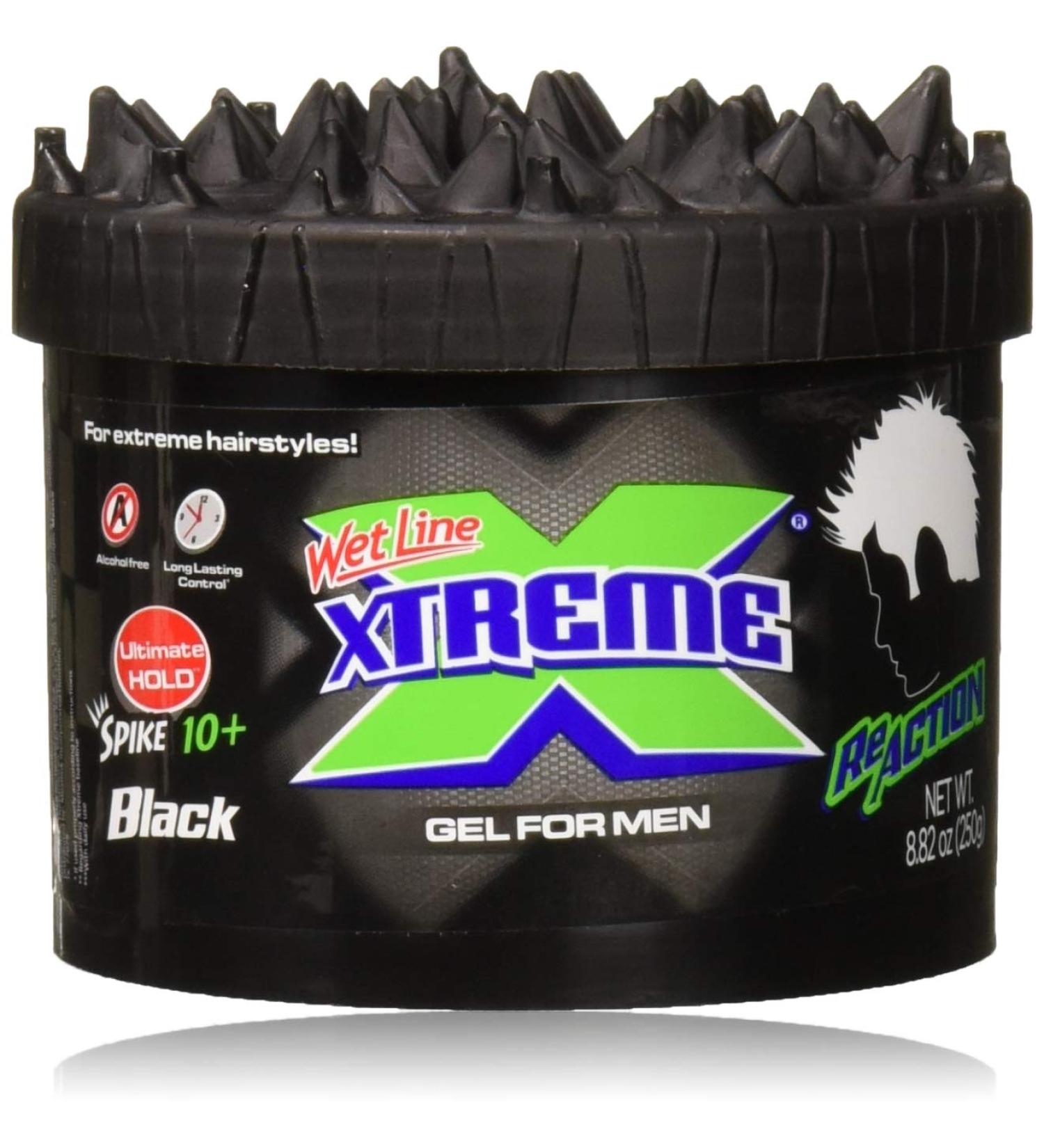 Wet Line Xtreme Reaction Black Ultimate Hold Gel 8.8oz - Long-lasting Styling Gel for Black Hair - Buy Online on GoSupps.com
