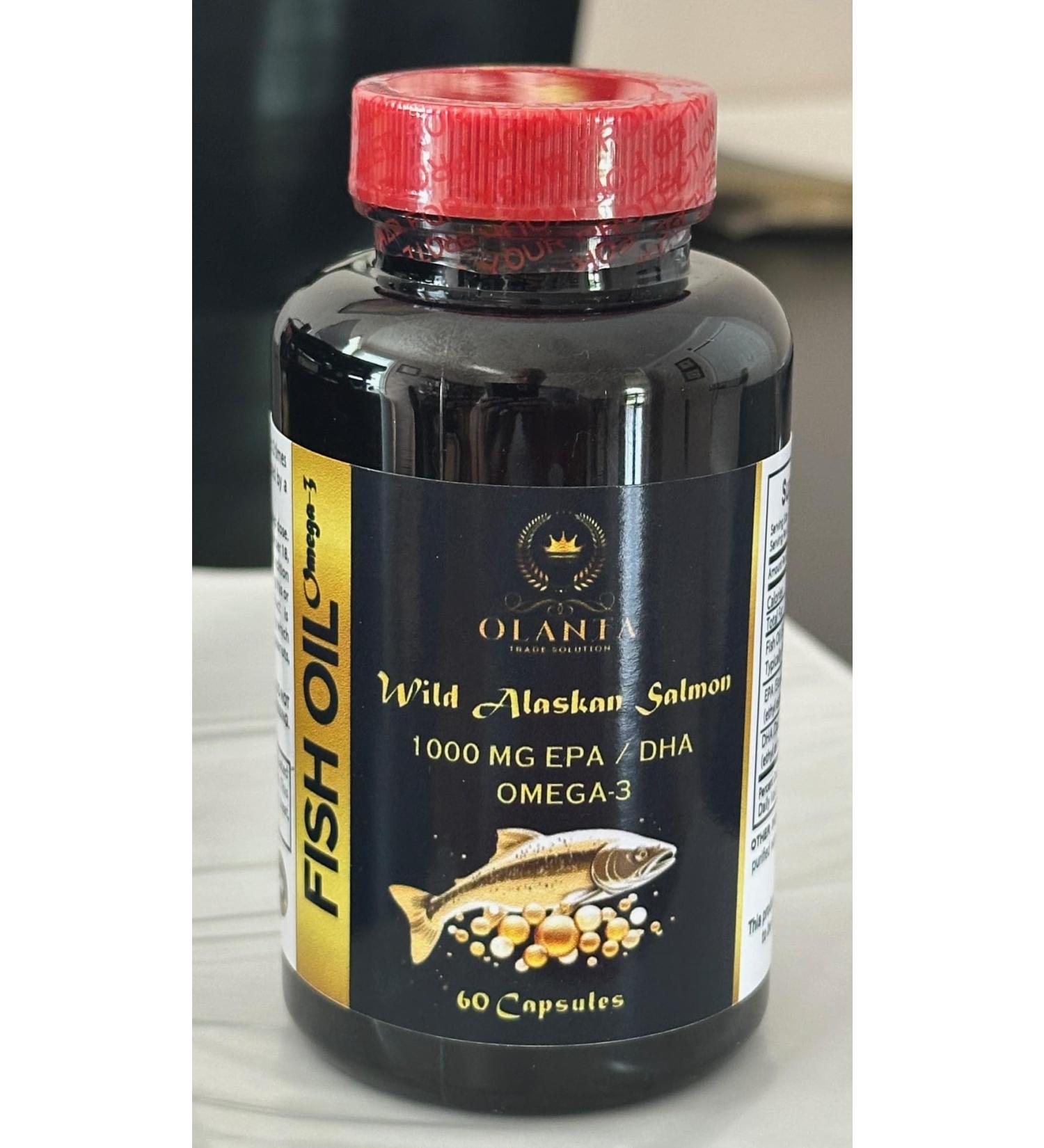 Alaskan Salmon Oil Omega-3 Pure & Natural Softgels Sustainably Harvested No Artificial Additives No Fishy Taste Supports an Active Lifestyle - 2 Bottles - Buy Online on GoSupps.com