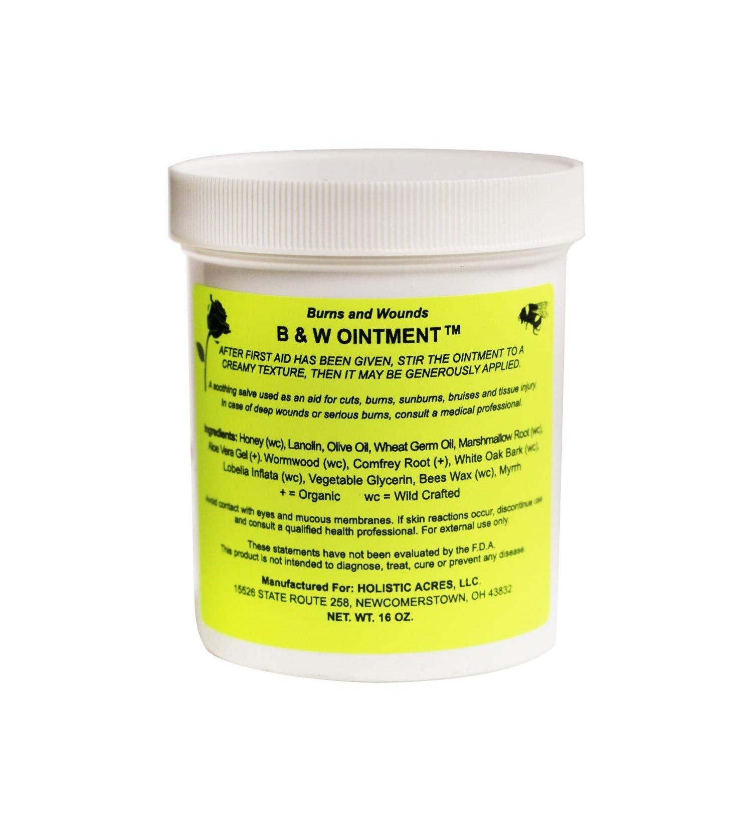 B & W (Burn and Wound) Ointment, 16 Oz. Container