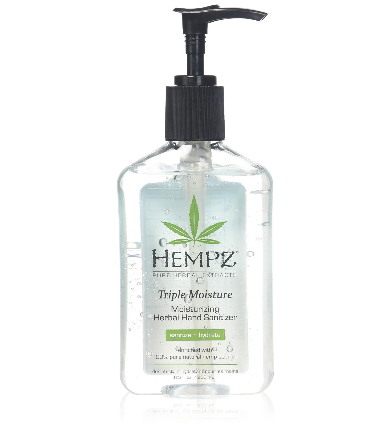 Hempz Triple Moisture Herbal Hand Sanitizer 8.5oz - Moisturizing Formula - Buy Online on GoSupps.com