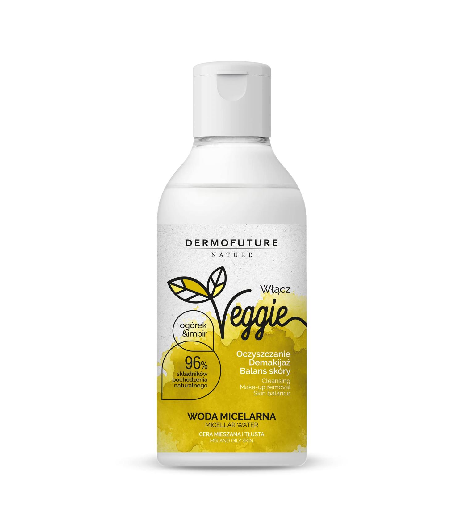 Dermofuture Veggie Skin Balance Face Micellar Water Cucumber & Ginger for Mix and Oily Skin 300ml