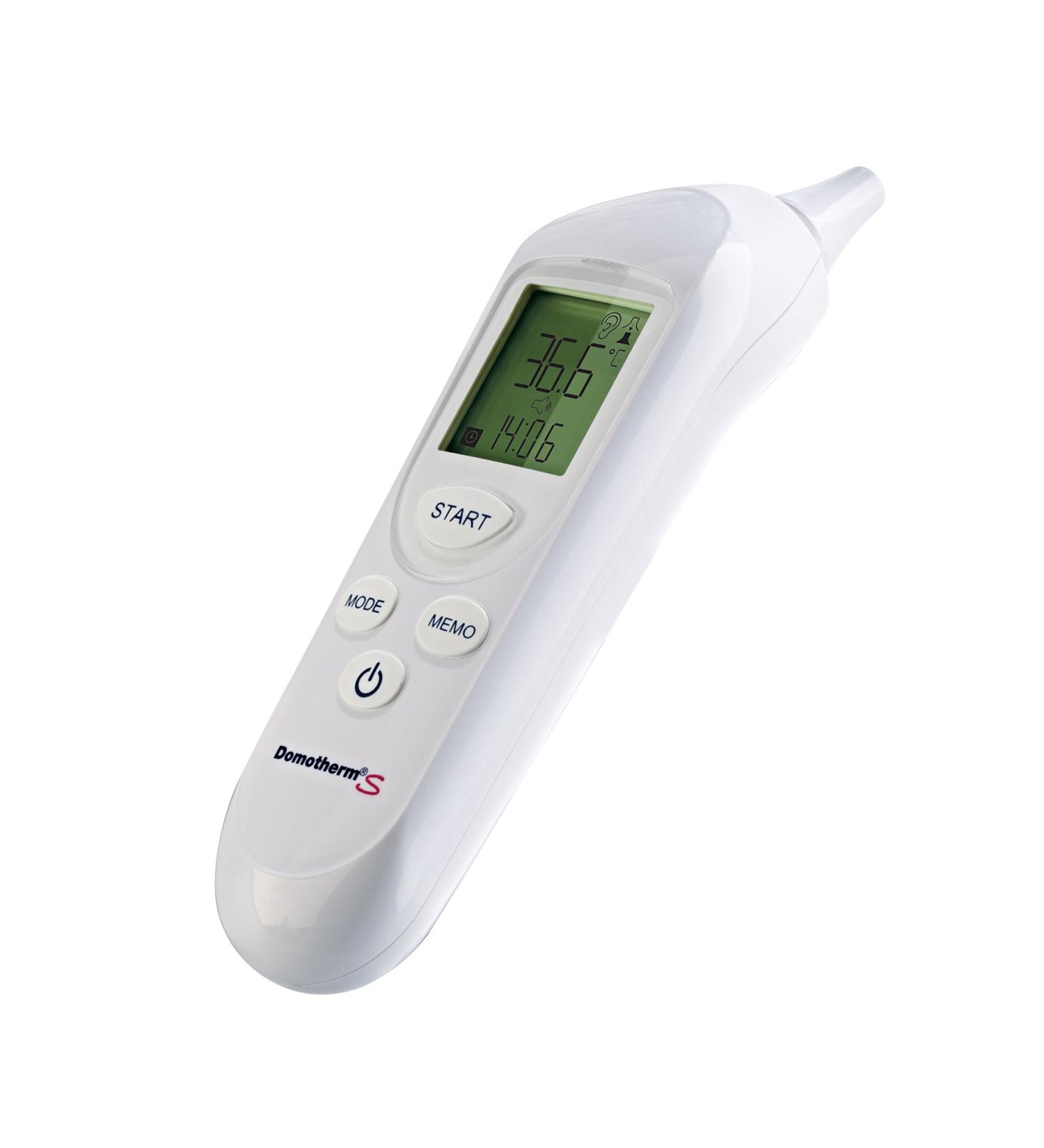 Buy Domotherm 0865 S Infrared Ear Thermometer with 40 Hygienic Protective Covers - Accurate Fever Thermometer for All Ages - Buy Online on GoSupps.com