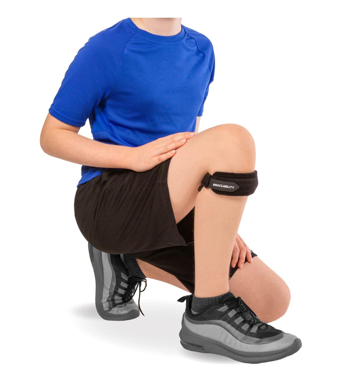 Kids Knee Band for Osgood Schlatter & Patella Tendonitis | Youth Sports Brace with Pad - Small - Buy Online on GoSupps.com
