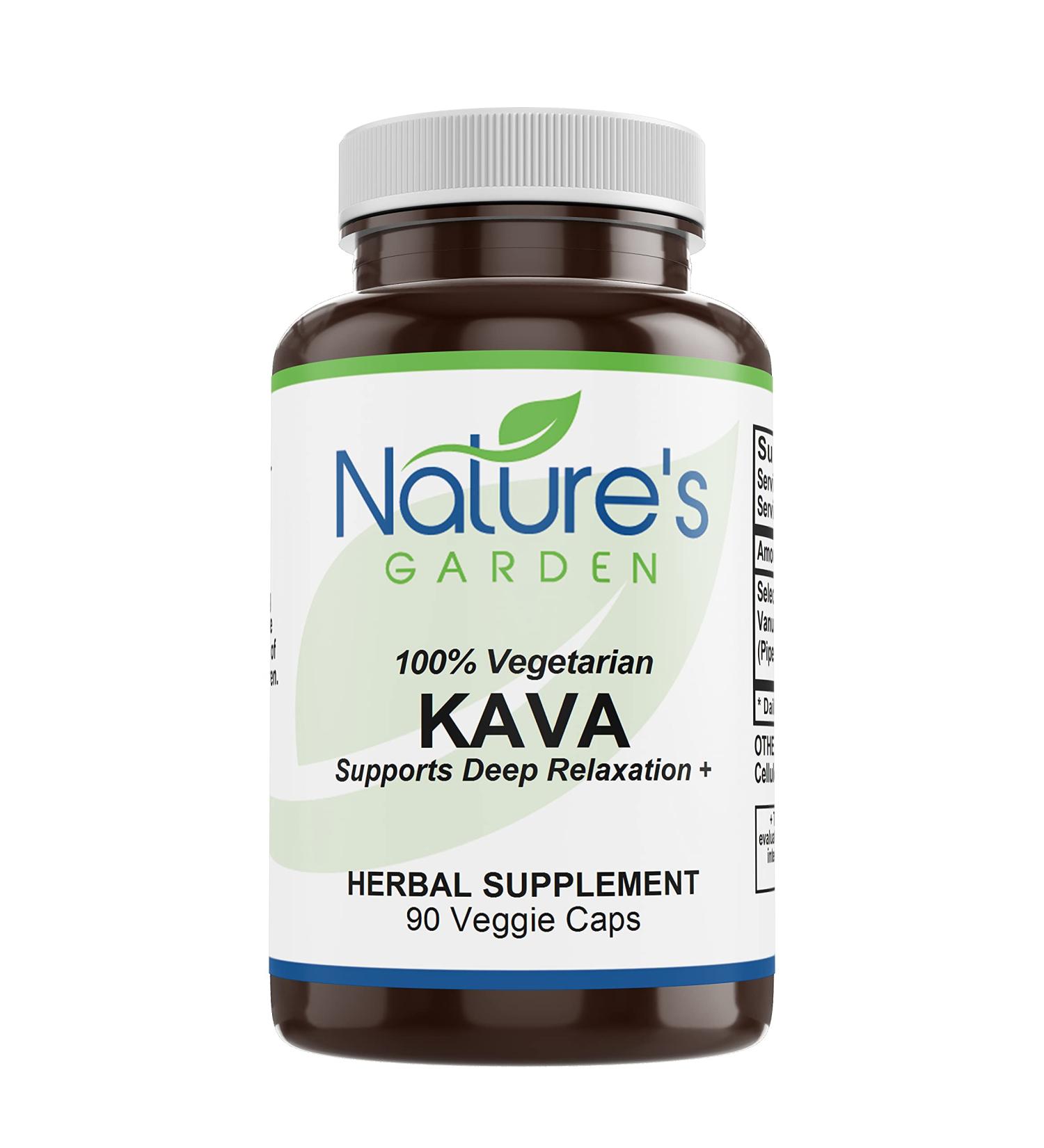 NATURE'S GARDEN ESSENTIALS Kava (Vanuatu) - 90 Veggie Caps with 400mg Wild Vanuatu Kava Root Extract - Buy Online on GoSupps.com