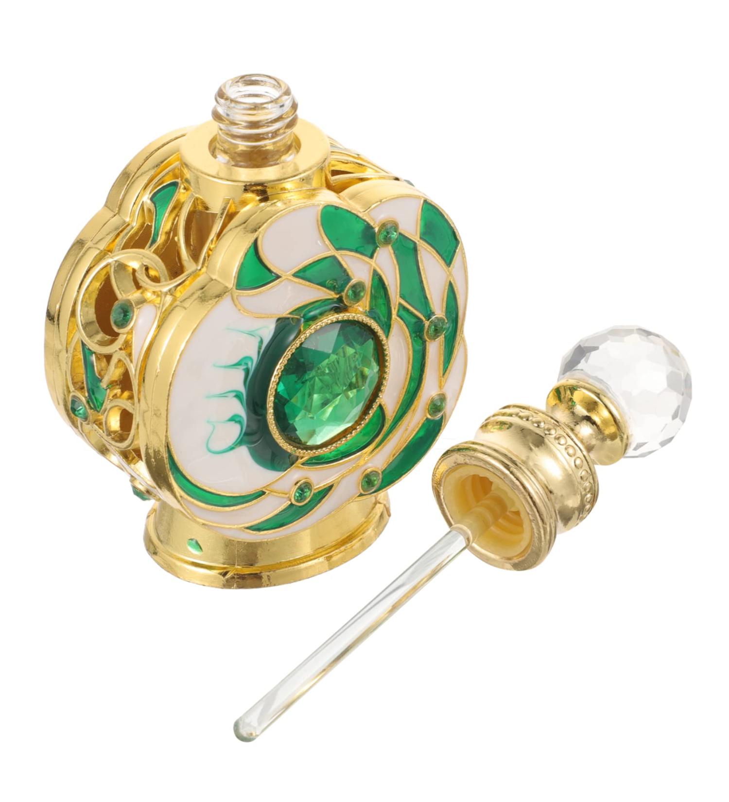 COOLHIYA perfume bottle travel perfume finery perfume essential oil perfume middle eastern perfume dubai perfume vintage bottle essence bottle perfume holder Metal classical storage bottle - Buy Online on GoSupps.com