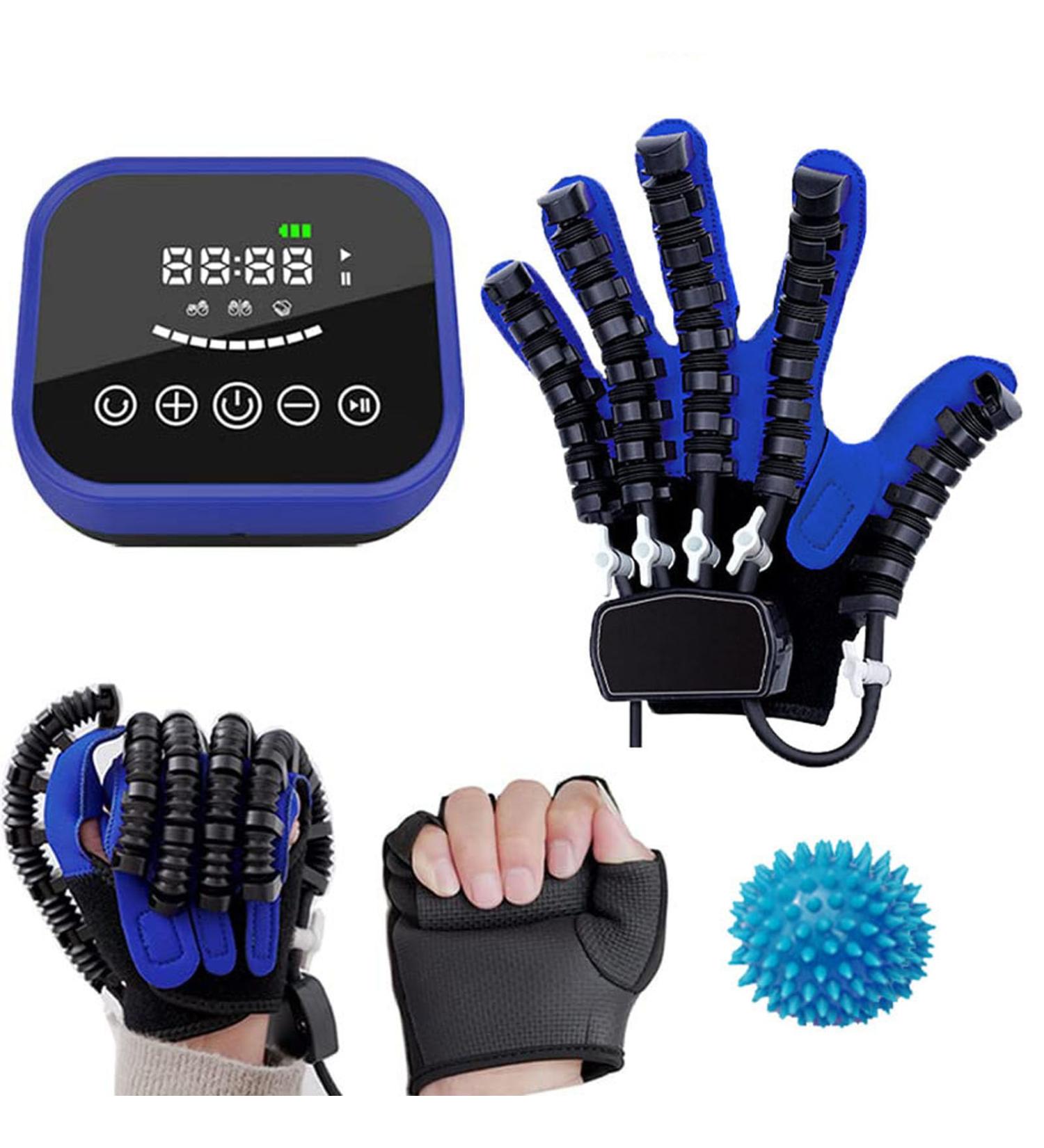 Hand Rehabilitation Robot Glove Arthritis Stroke Glove Electric Stroke Therapy Equipment Physiotherapy Device for Hemiplegia Finger Training(Size:S Color:Left Hand) Small Left Hand - Buy Online on GoSupps.com