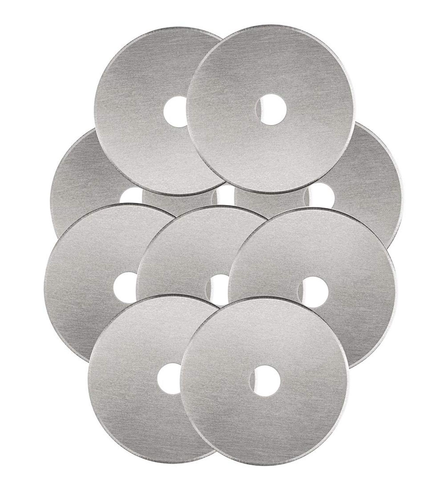 KISSWILL 45mm Rotary Cutter Blades 10 Pack - Fits Fiskars, Olfa, Martelli - Durable Blades for Quilting, Scrapbooking, Sewing, Arts & Crafts - Buy Online on GoSupps.com