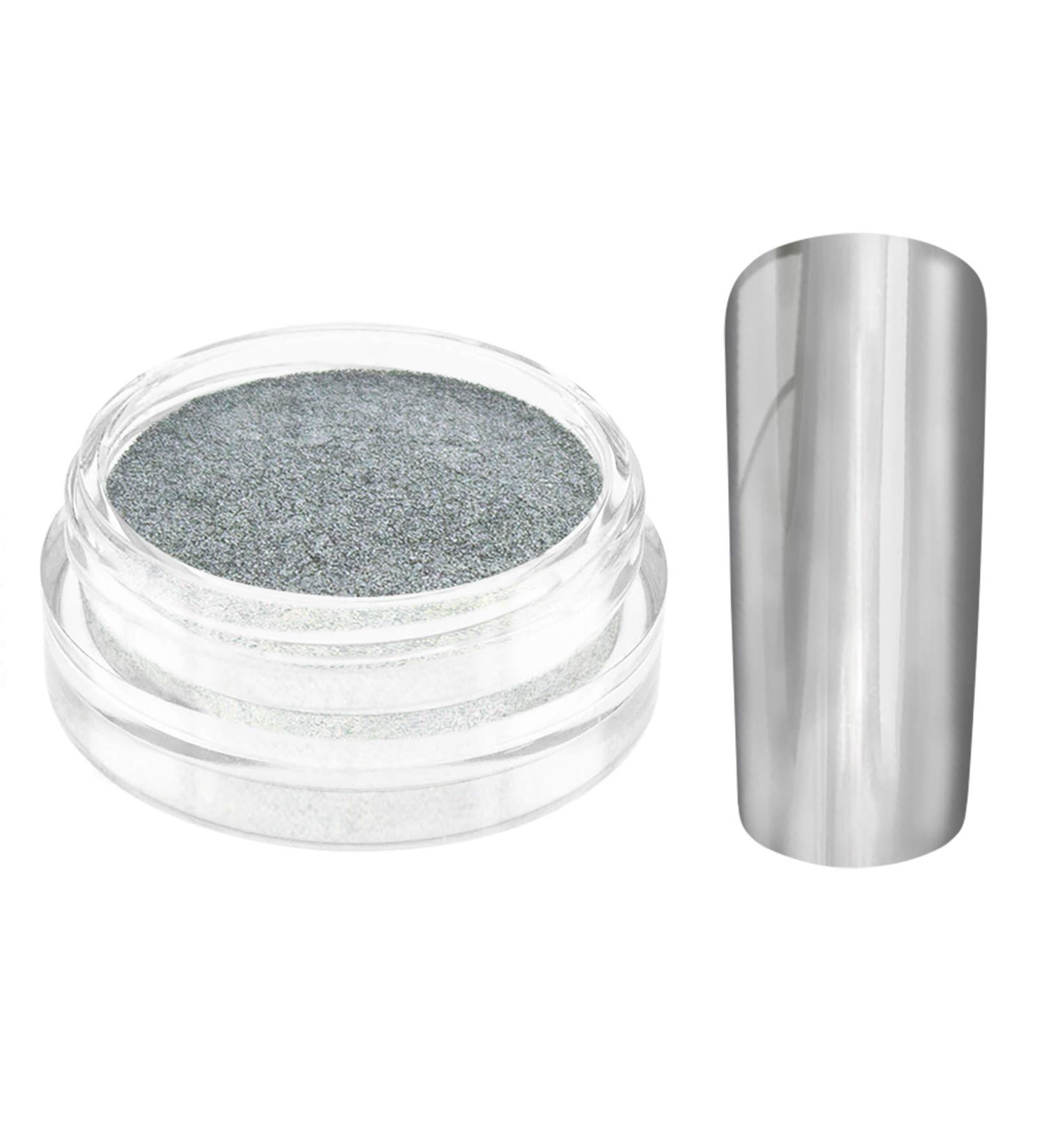 Nailart Mirror Chrome Pigment Powder - Silver | Buy Online | International Shipping Available - Buy Online on GoSupps.com
