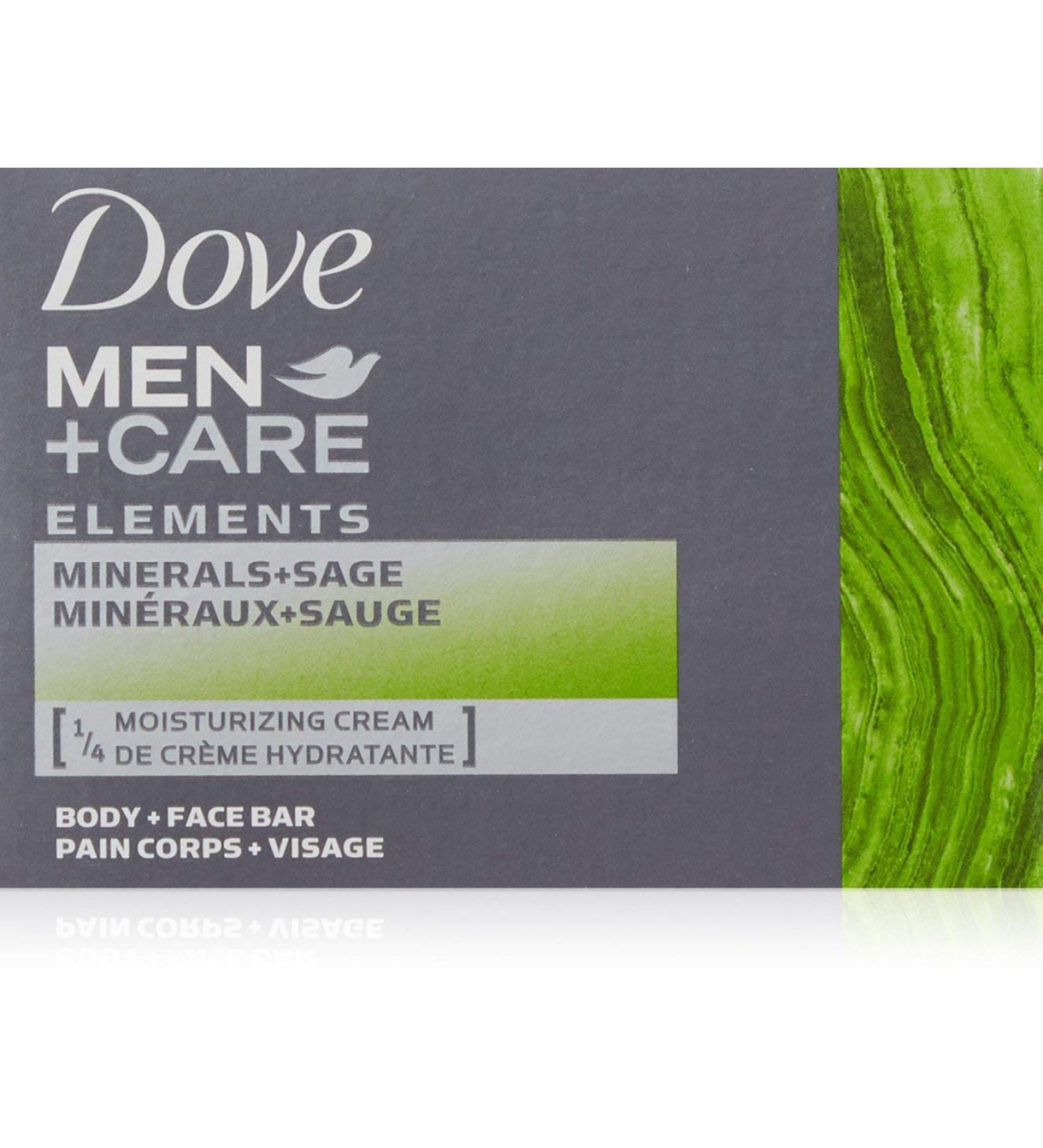Dove Men+Care Elements Bar Minerals and Sage 4 Ounce (Pack of 2)