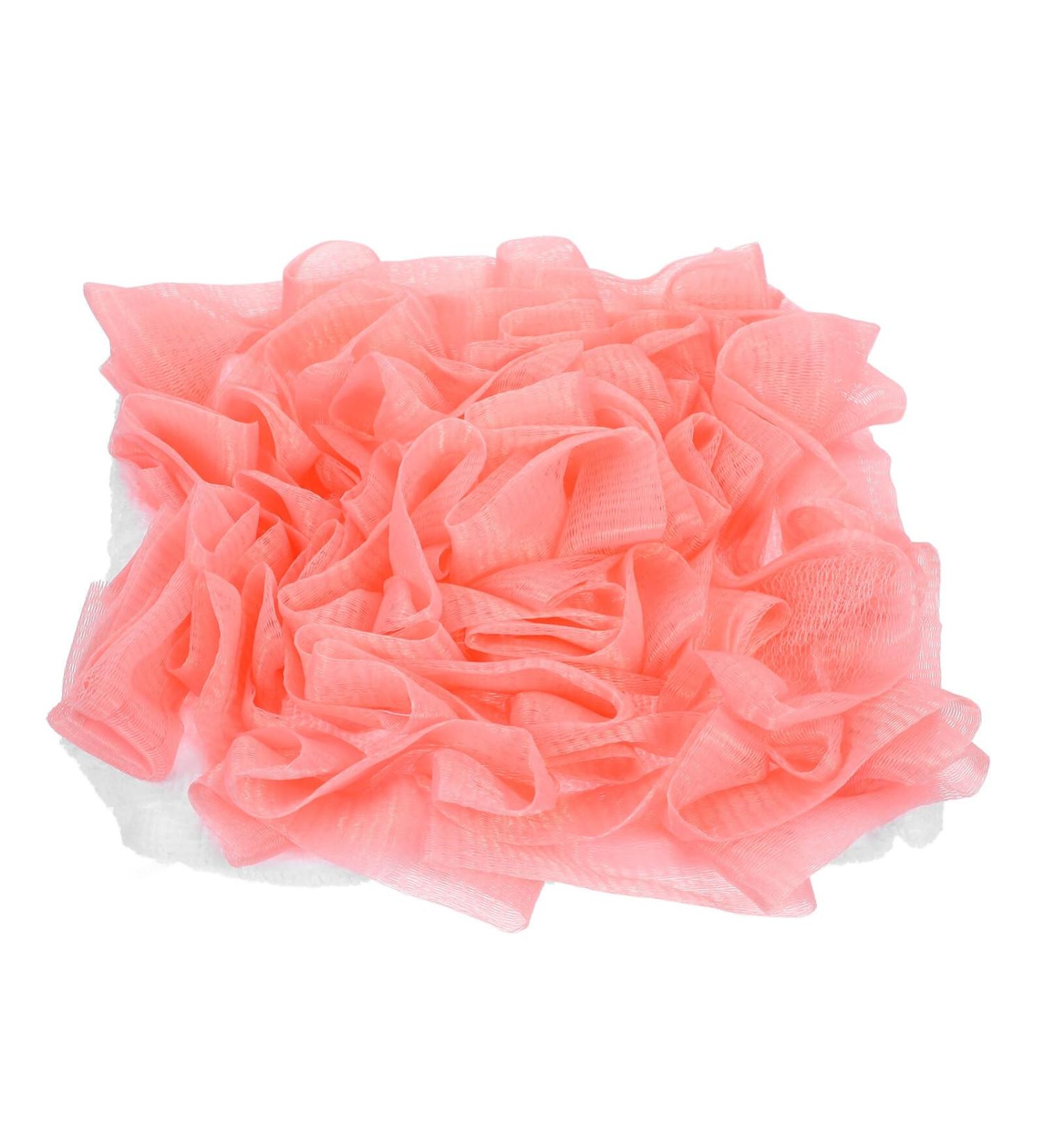 PATKAW Bath Shower Pouf Sponge Adorable Mesh Pouf Shower Ball Exfoliating Body Sponge Pad Shower Scrubber Ball Shower Glove Pink - Buy Online on GoSupps.com