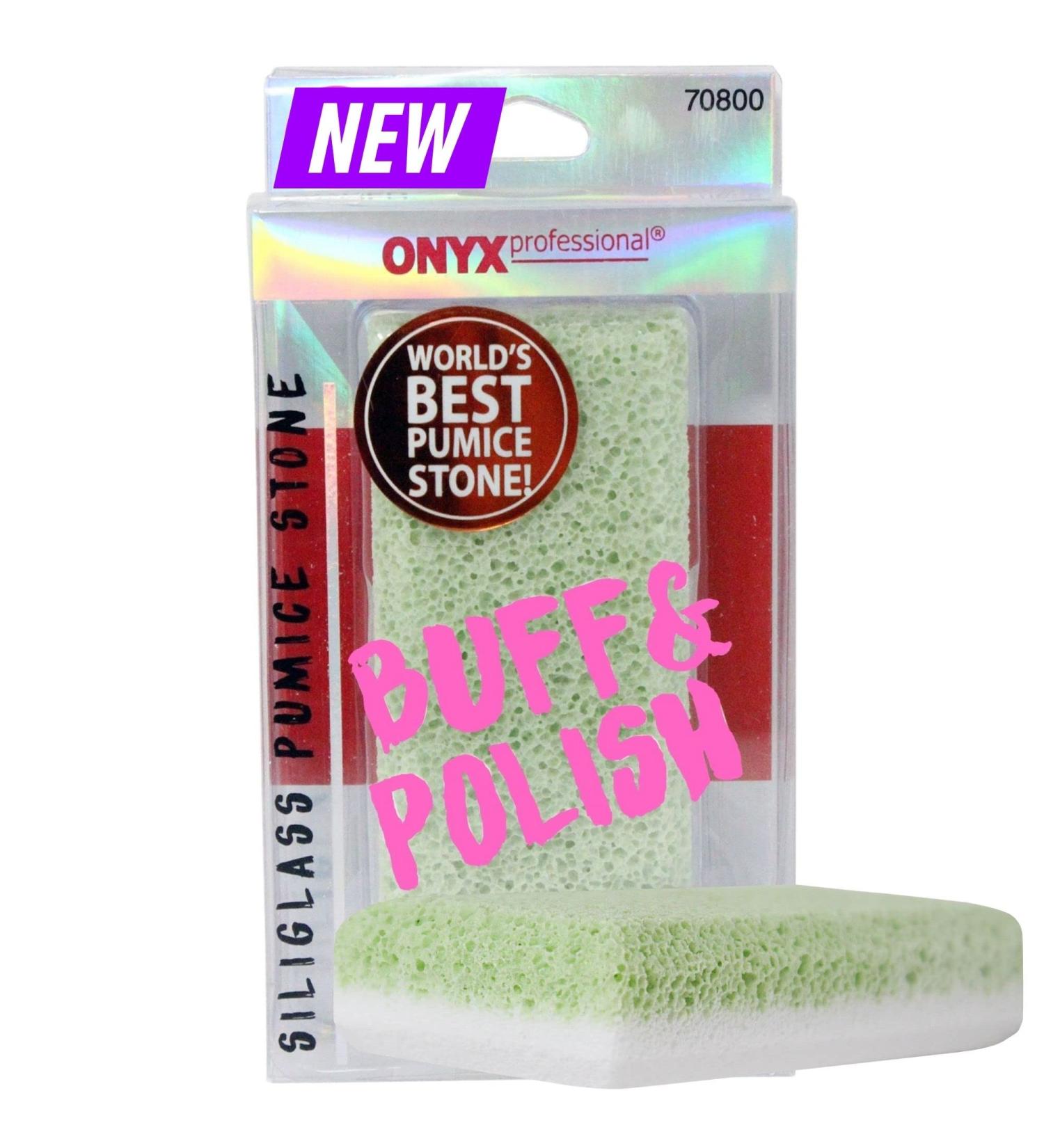 ONYX Professional 2-in-1 Pumice Stone Siliglass Callus Remover for Feet, Elbows & Knees - Exfoliating Foot File Scrubber for Dead Skin, Heels & Hands - Removes Hard Rough Dry Skin - Buy Online on GoSupps.com