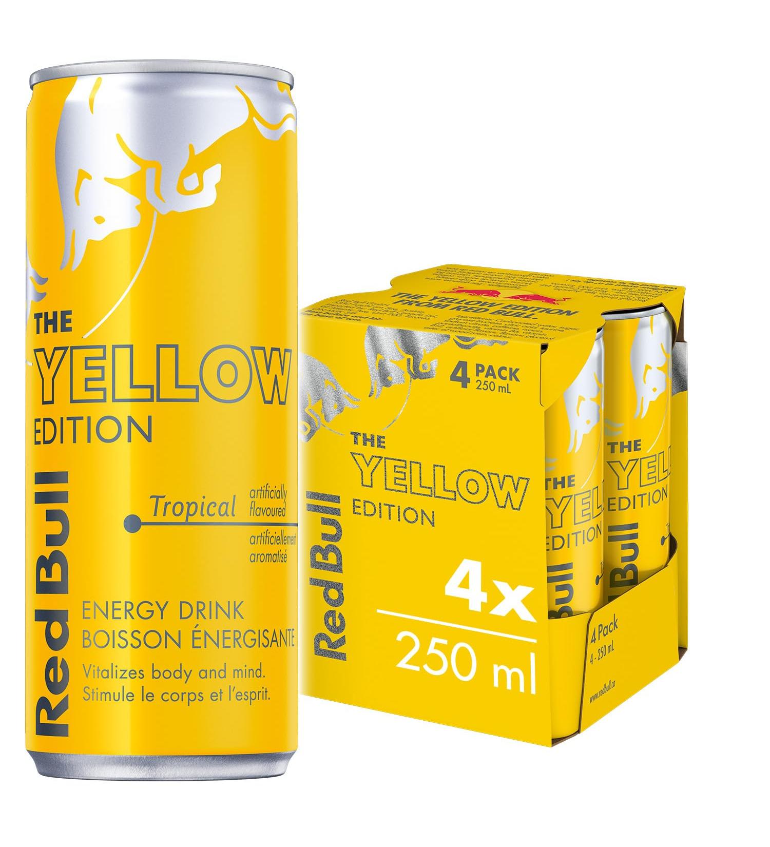 Red Bull Energy Drink Tropical 250ml (4 pack) - Buy Online on GoSupps.com
