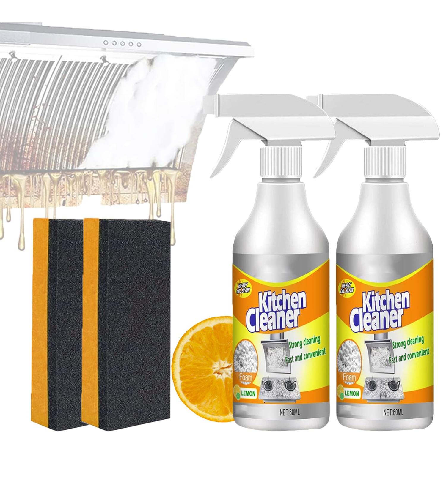 Sciasi Kitchen Foam Cleaner Multi-Purpose Foam Cleaner All-Purpose Kitchen Pots and Pan Cleaner All-Purpose Deep Cleaning Spray for Kitchen Pots and Pan (3pcs) 2pcs - Buy Online on GoSupps.com