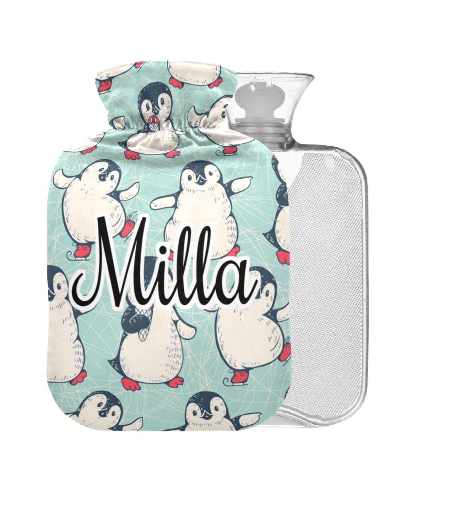 Personalized Cute Penguin Hot Water Bottle - BPA-Free 2L for Cramps Relief | Large Comfort Bag - Buy Online on GoSupps.com