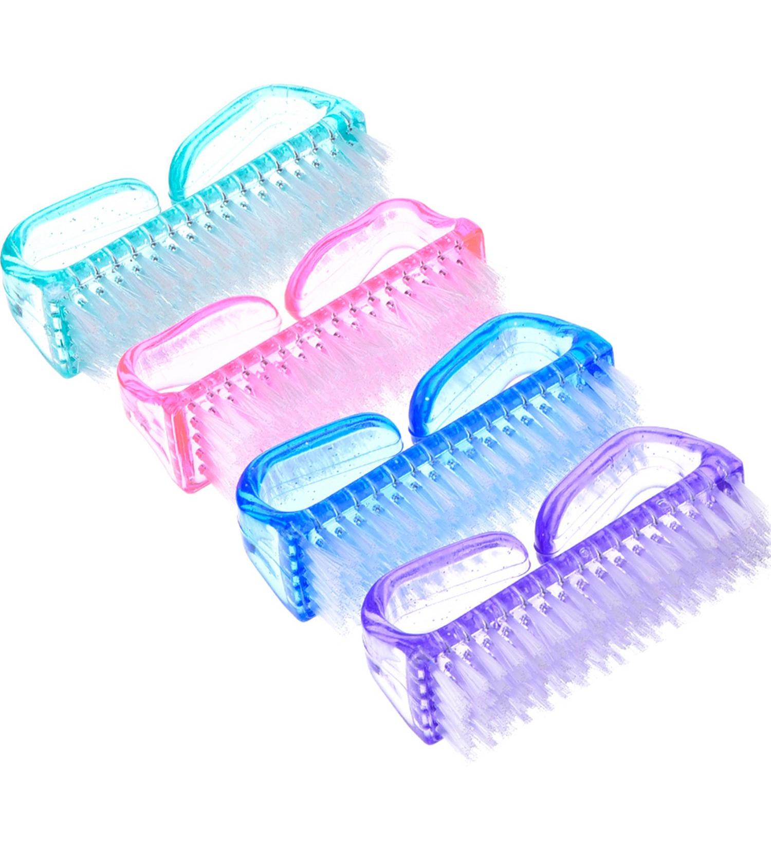 4-Piece Large Multicolor Handle Nail Brush Set for Effective Nail Cleaning - Buy Online on GoSupps.com