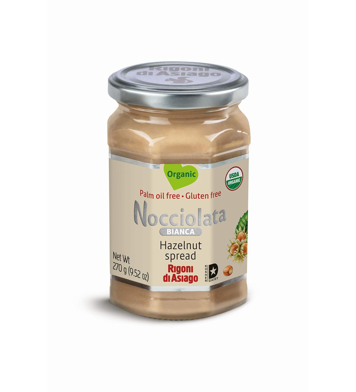 Rigoni di Asiago Nocciolata Bianca Organic Hazelnut Spread 9.52 oz - Cocoa Free - Buy Online on GoSupps.com