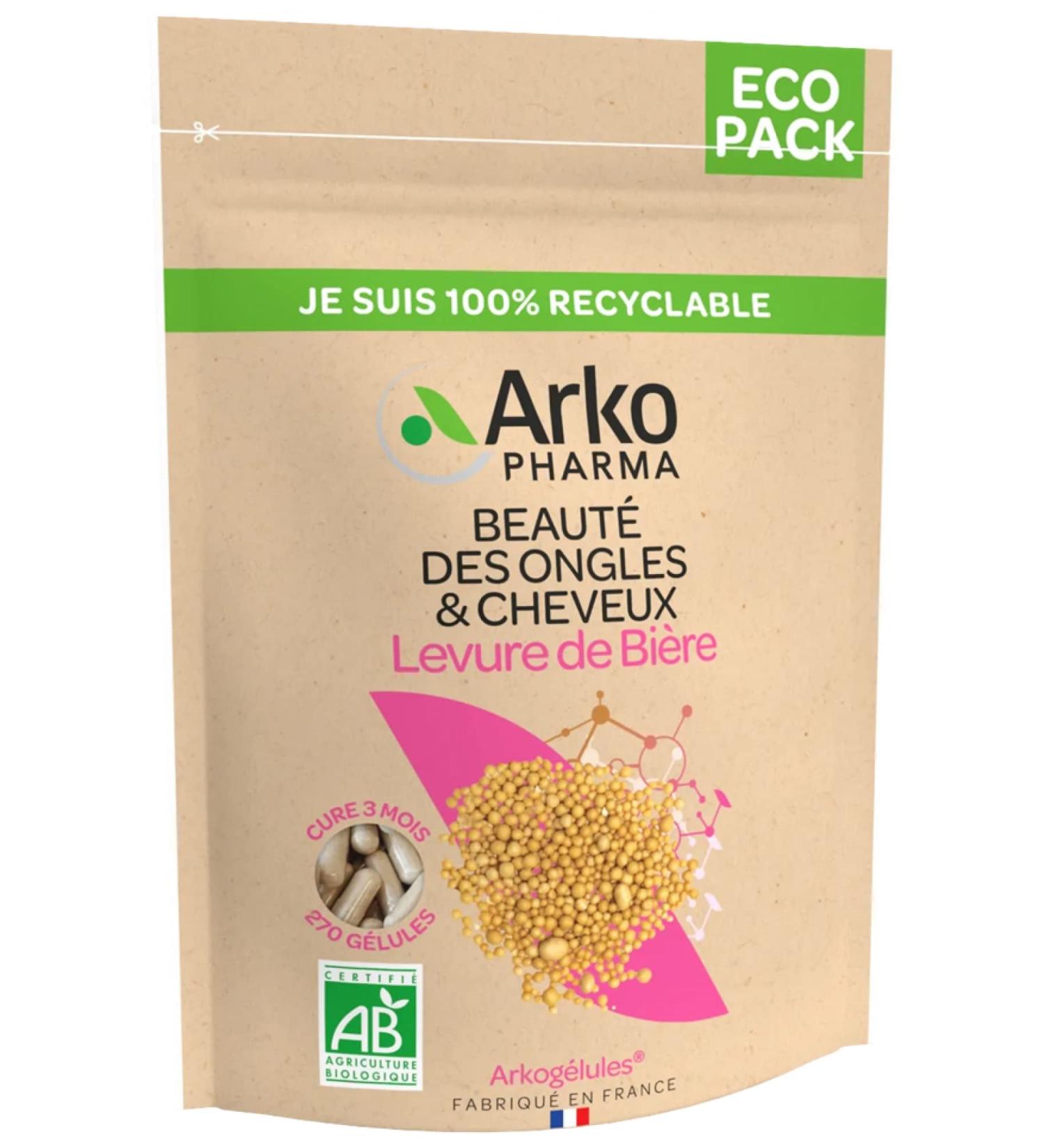 Arkopharma Arkocaps Organic Beer Yeast Eco Pack 270 Capsules