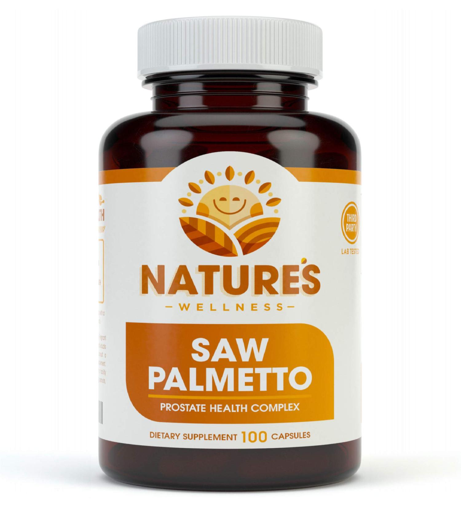 1000mg Saw Palmetto Prostate Supplement with Berry Power - Promotes Prostate Health, Reduces Frequent Urination & DHT Hair Loss - 100 Caps - Buy Online on GoSupps.com