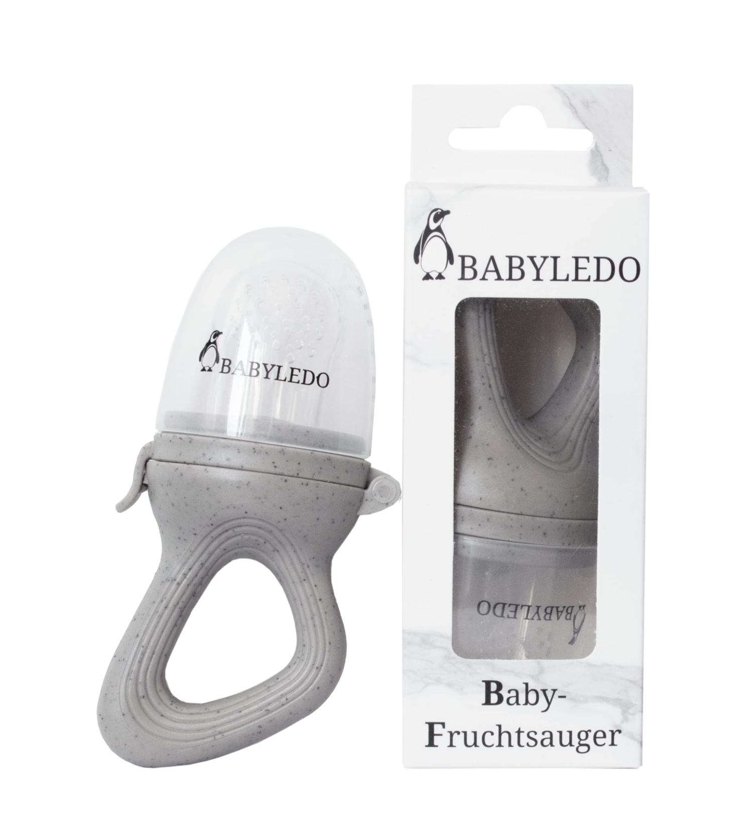 Buy BABYLEDO Baby Fruit Pacifier & Teething Ring - Raccoon Gray | Ideal Teething Aid for Fruits & Vegetables - International Shipping Available - Buy Online on GoSupps.com