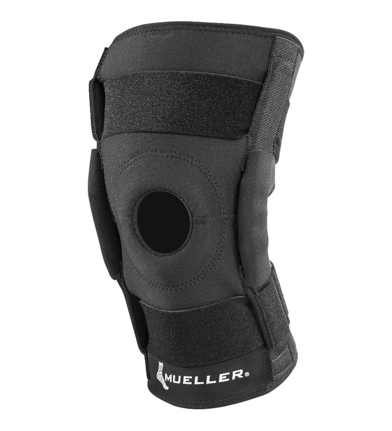 Mueller Hinged Wraparound Knee Brace - Black Large/X-Large | Best Support for Knee Pain & Injury Recovery - International Shipping Available - Buy Online on GoSupps.com