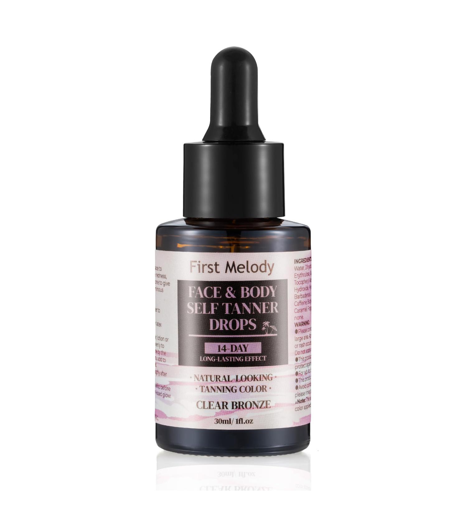 Face Tanning Drops - 14-Day Long-Lasting Self Tanner with Natural Ingredients | Quick Bronzing Drops for a Flawless Glow - Buy Online on GoSupps.com