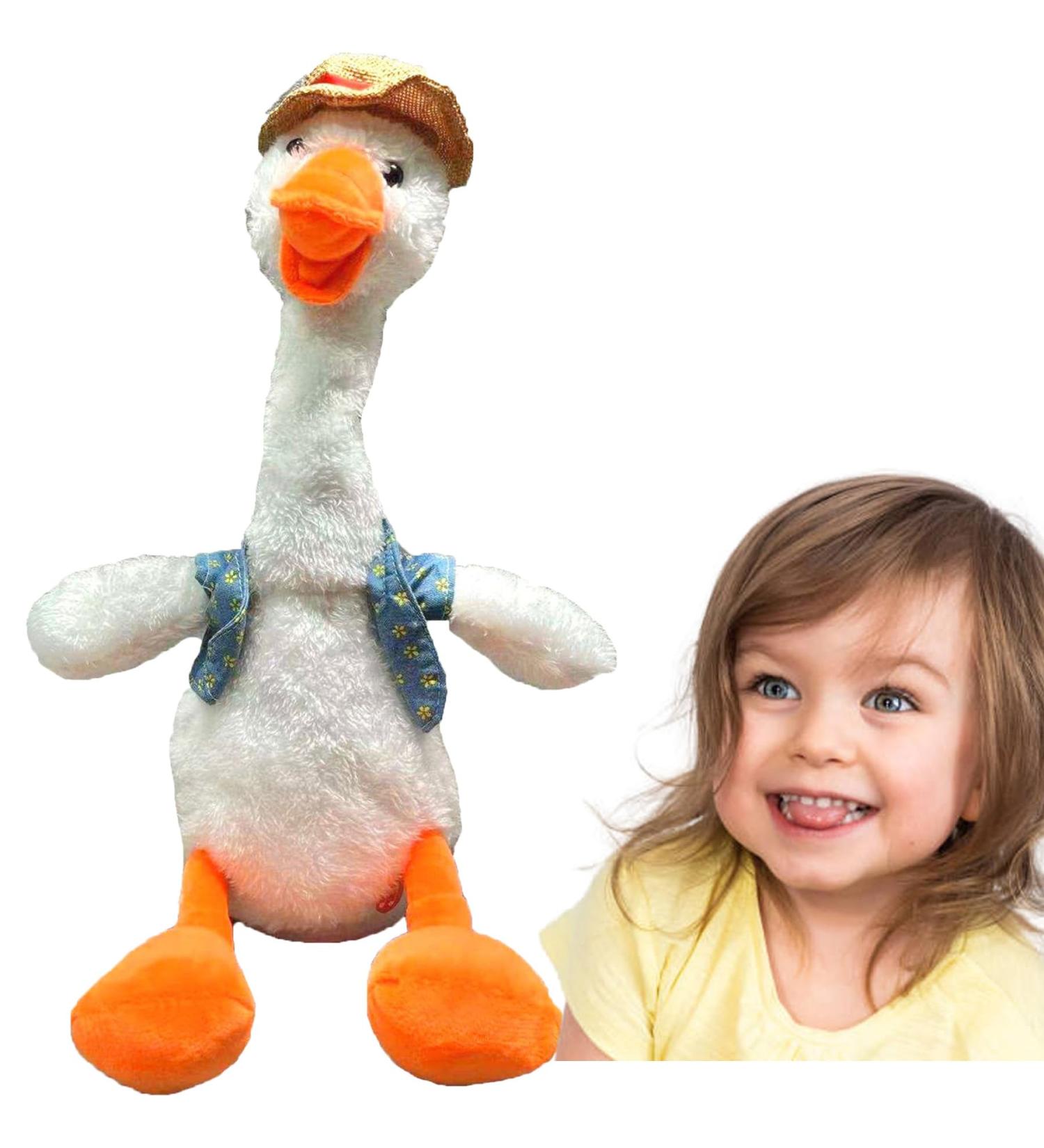 Dancing Duck Toy - Interactive Talking Singing Plush, USB Rechargeable - White Snowy Quacker for Endless Christmas Fun! - Buy Online on GoSupps.com