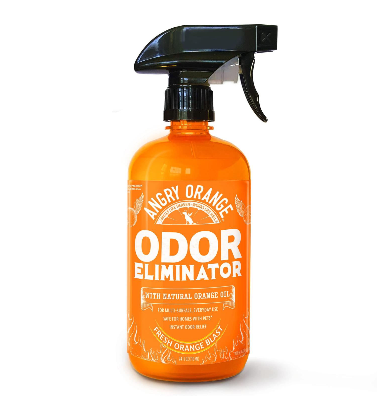 ANGRY ORANGE Pet Odor Eliminator - Citrus Deodorizer for Strong Dog & Cat Urine Smells on Carpet, Furniture & Floors - 24oz Pack of 1 - Buy Online on GoSupps.com