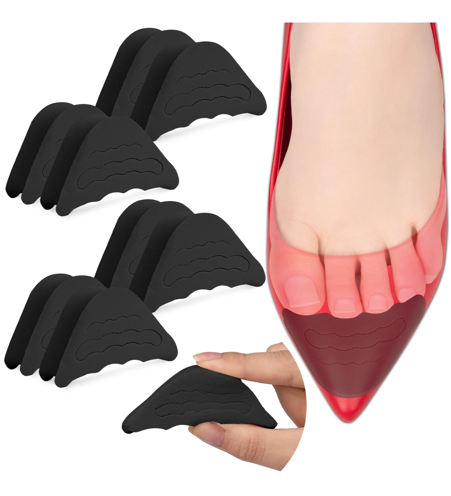 Buy Sulpo 4 Pairs Shoe Fillers - EVA Foam Cushion Pads for Oversized Shoes - Black Sponge Heel & Toe Liner - Fits Most Shoe Sizes - Buy Online on GoSupps.com