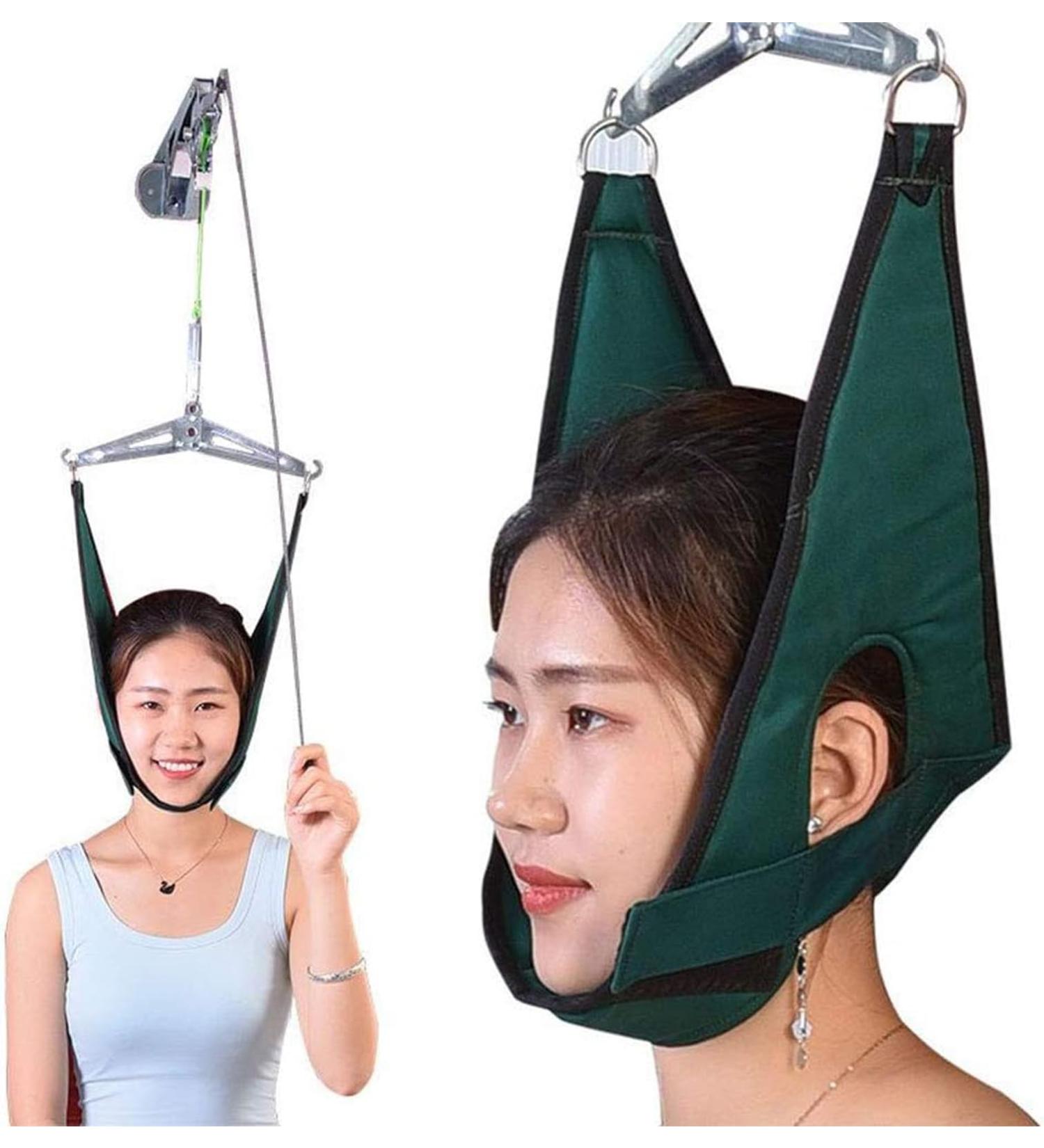 Buy Cusma Neck Decompression Device - Relieve Neck Pain & Correct Shoulders - Cervical Spine Traction & Neck Stretcher Kit - Buy Online on GoSupps.com