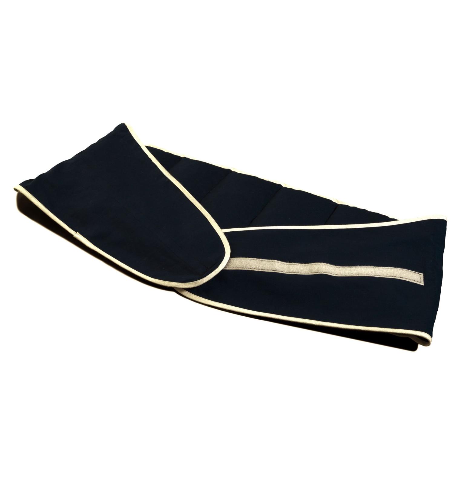 Cherry Stone Pillow Belt with Velcro - 135cm XXL Heat Pad for Back Relief - 7-Chamber Dark Blue - Buy Online on GoSupps.com
