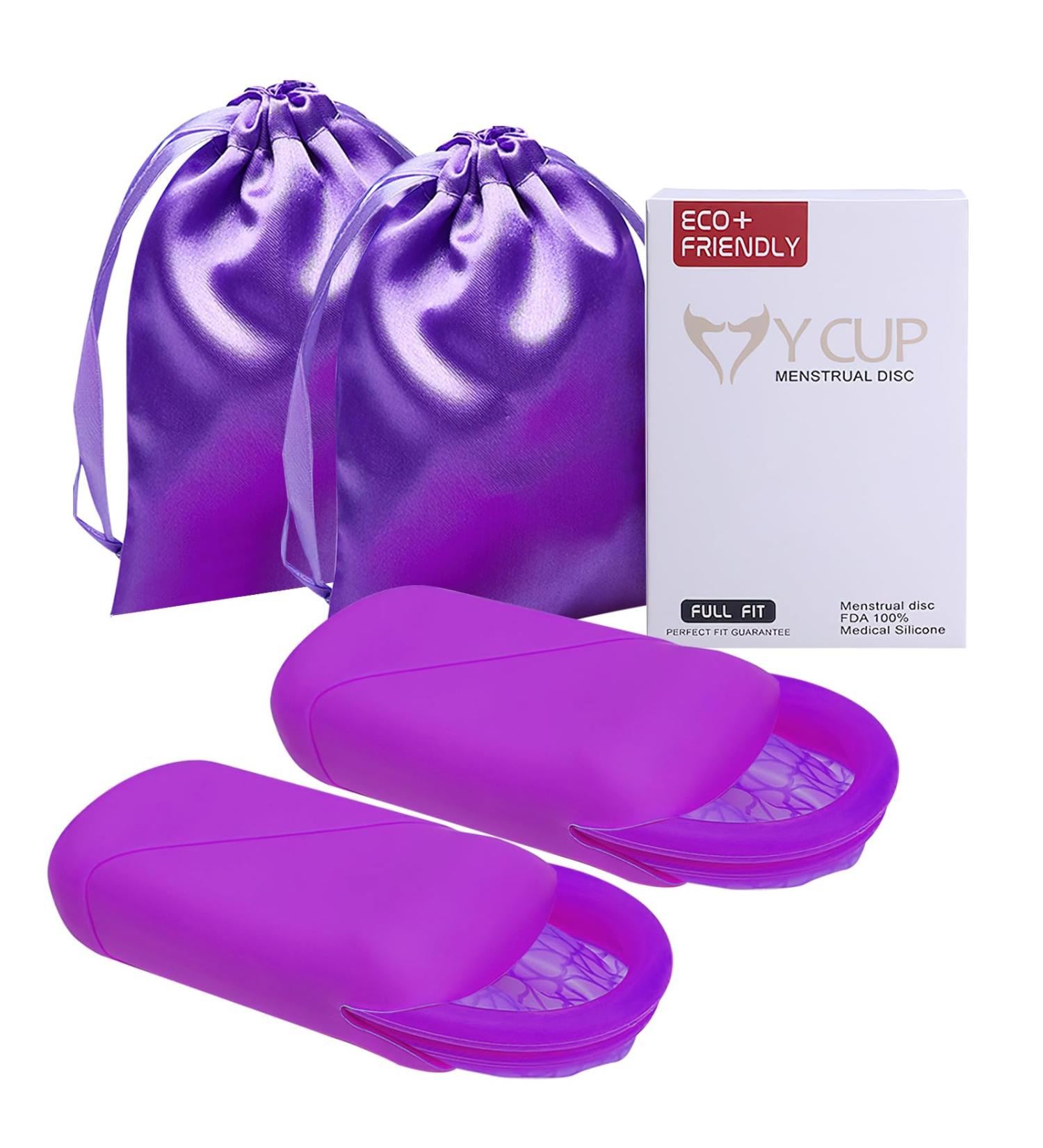 Reusable Menstrual Disc & Sponge | Eco-Friendly Menstrual Cup | Purple & Red Options - Buy Online on GoSupps.com