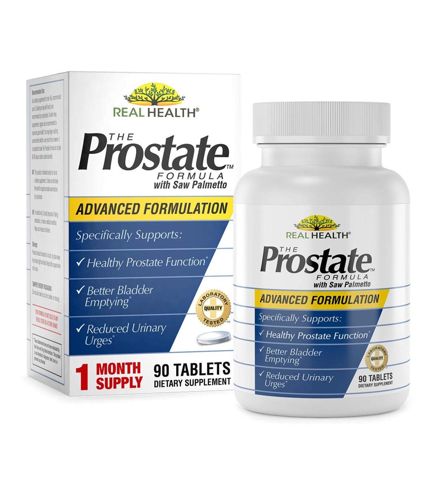 Real Health Prostate Formula with Saw Palmetto - 90 Tablets for Optimal Health - Buy Online on GoSupps.com