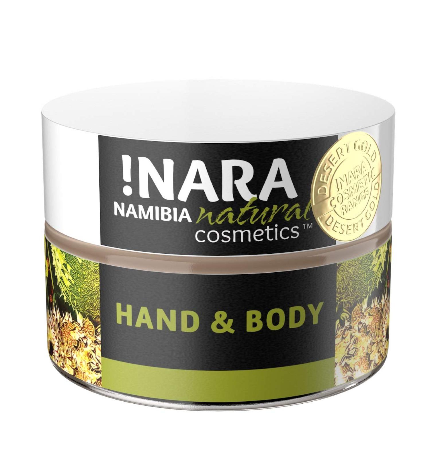 Nara Organic Natural Cosmetics Hand & Body Cream 50ml | Paraben-Free Relief for Dry Sensitive Skin & Inflammation - Buy Online on GoSupps.com