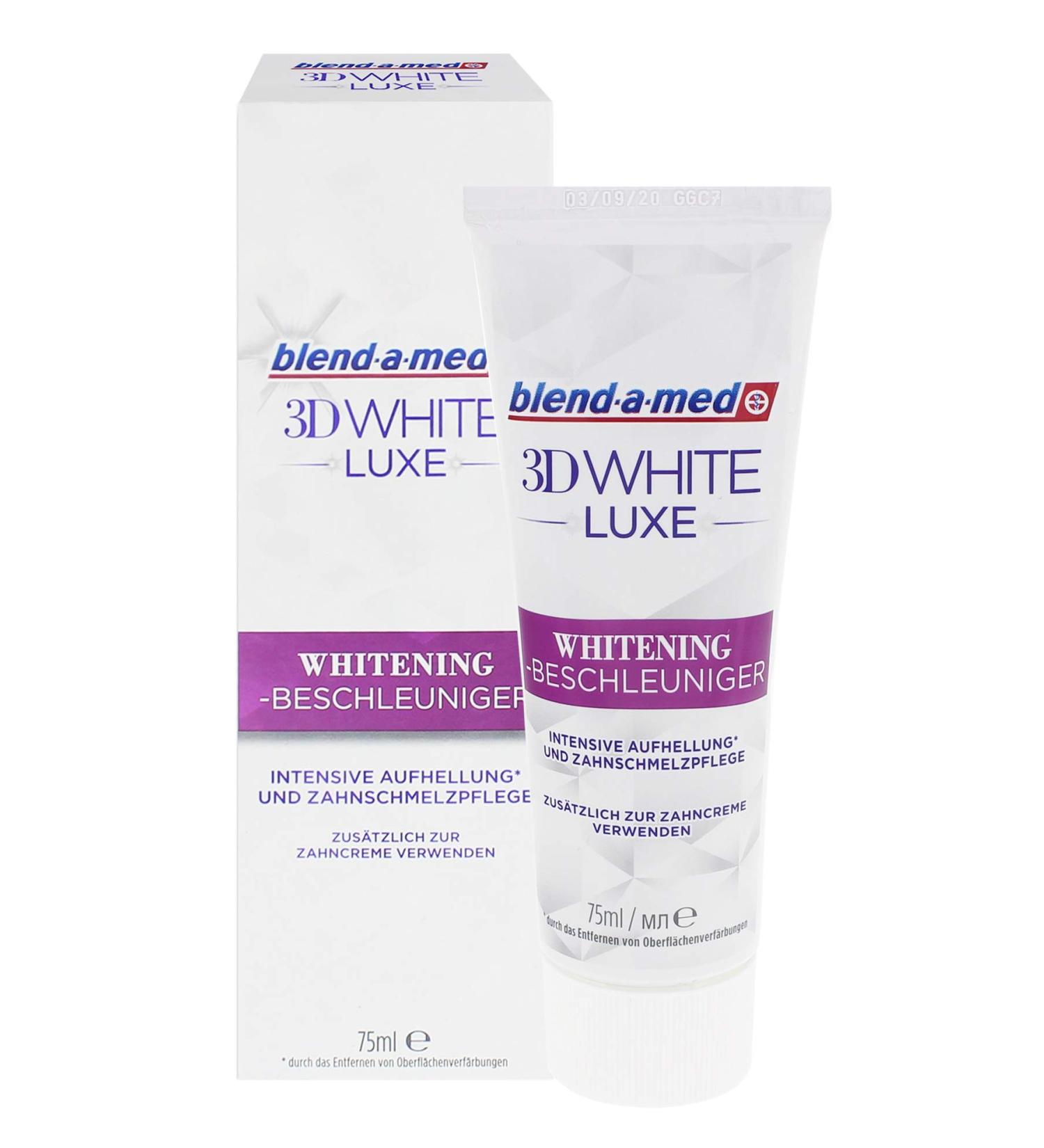 Buy 3 x Blend-a-med 3D White Luxe Whitening Accelerator 75ml | Enamel Care | Fast International Shipping - Buy Online on GoSupps.com