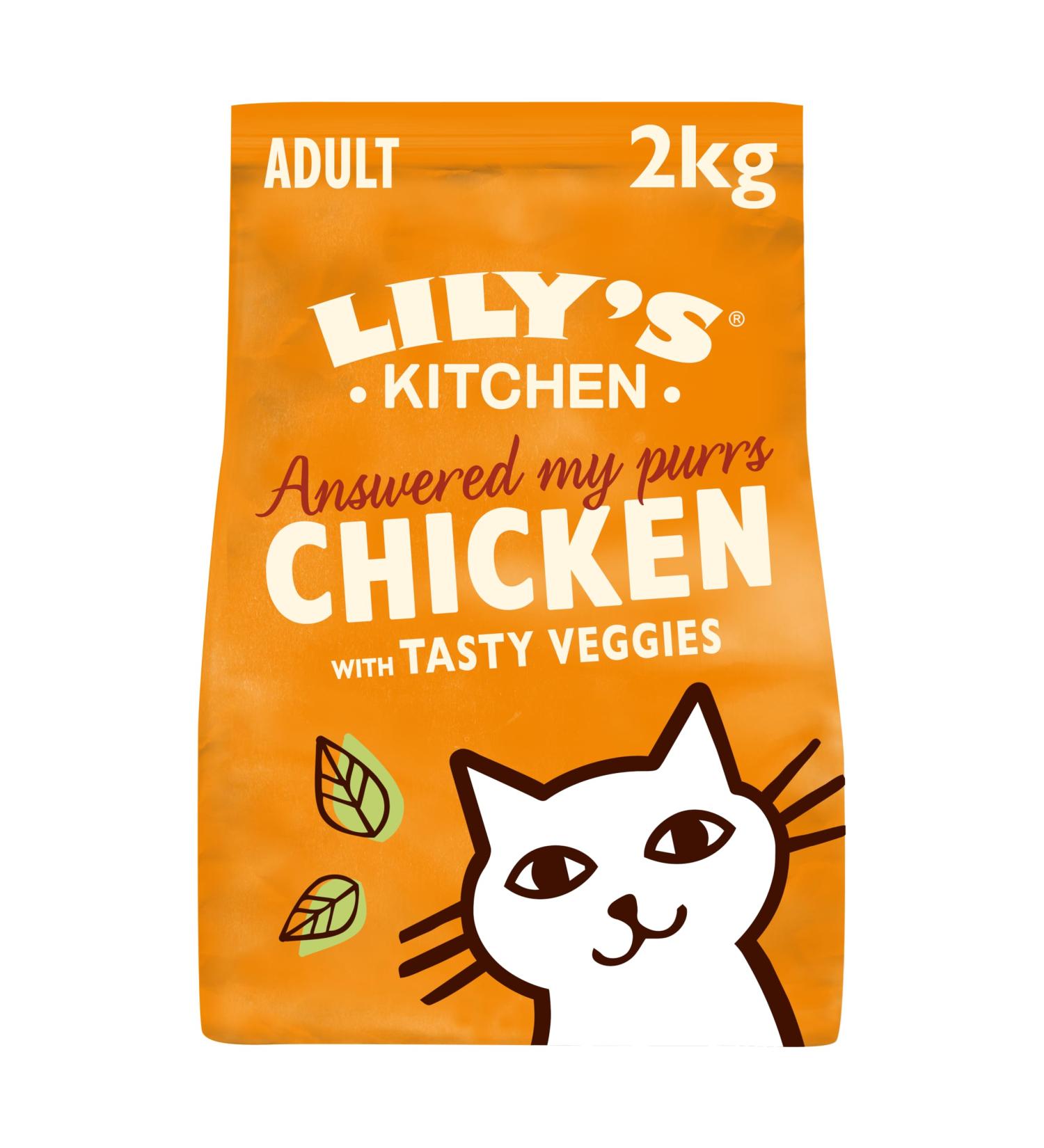 Lily's Kitchen Made with Natural Ingredients Adult Dry Cat Food Bag Chicken with Veggies Grain-Free Recipe 2kg Chicken Casserole 2 kg (Pack of 1) - Buy Online on GoSupps.com